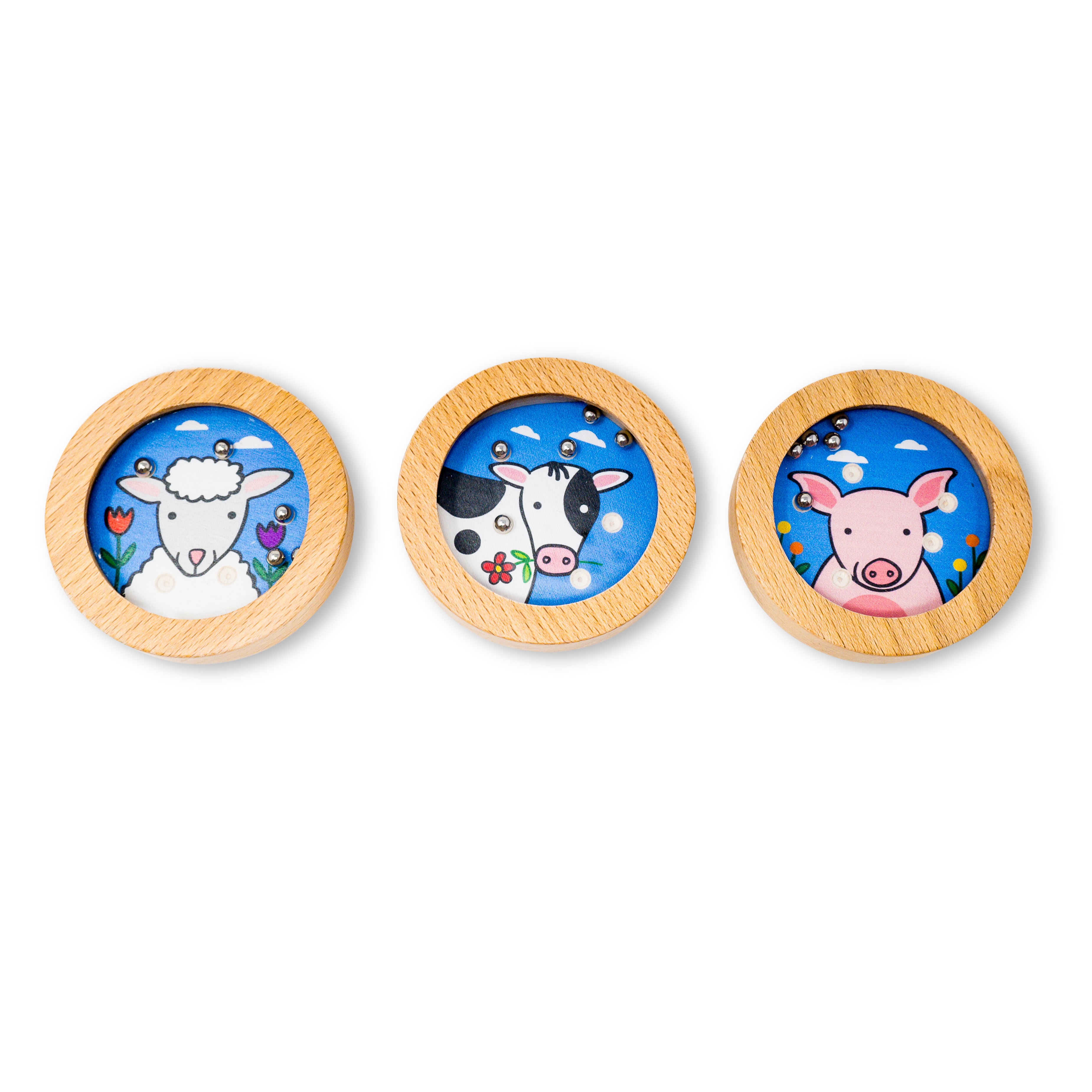 Wooden Puzzlers: Barnyard set of 3