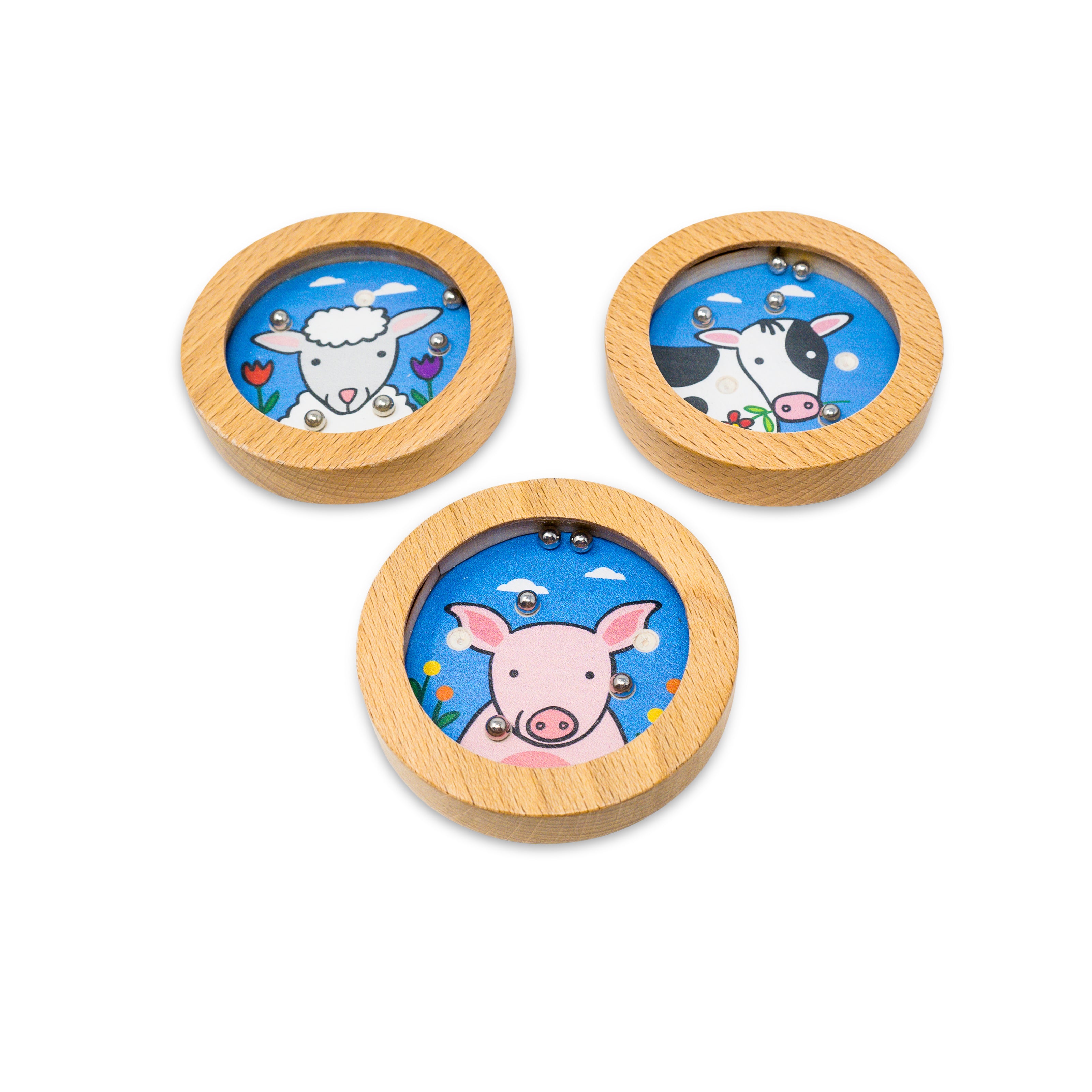 Wooden Puzzlers: Barnyard set of 3