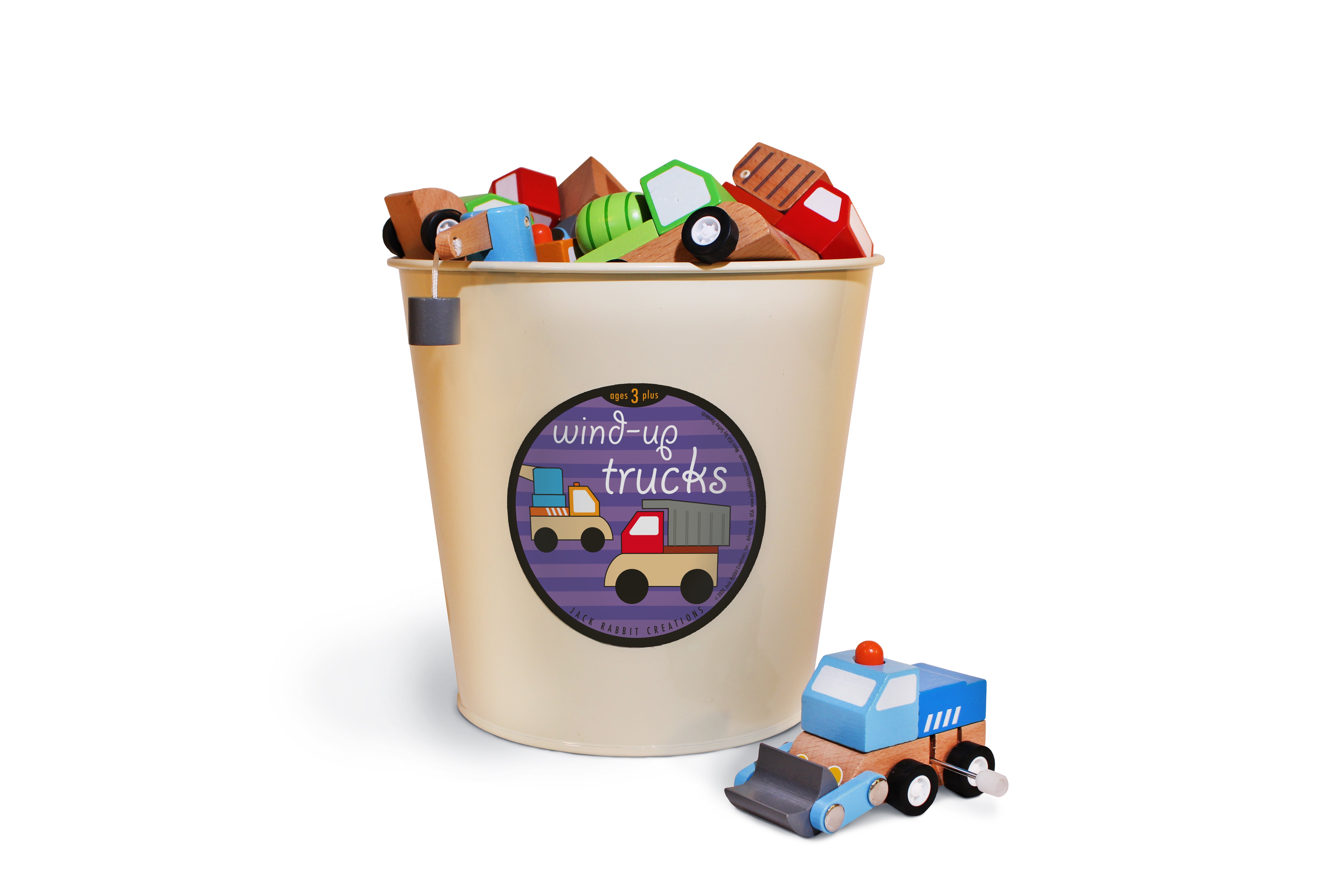 Construction Truck Wind-ups Set of 4