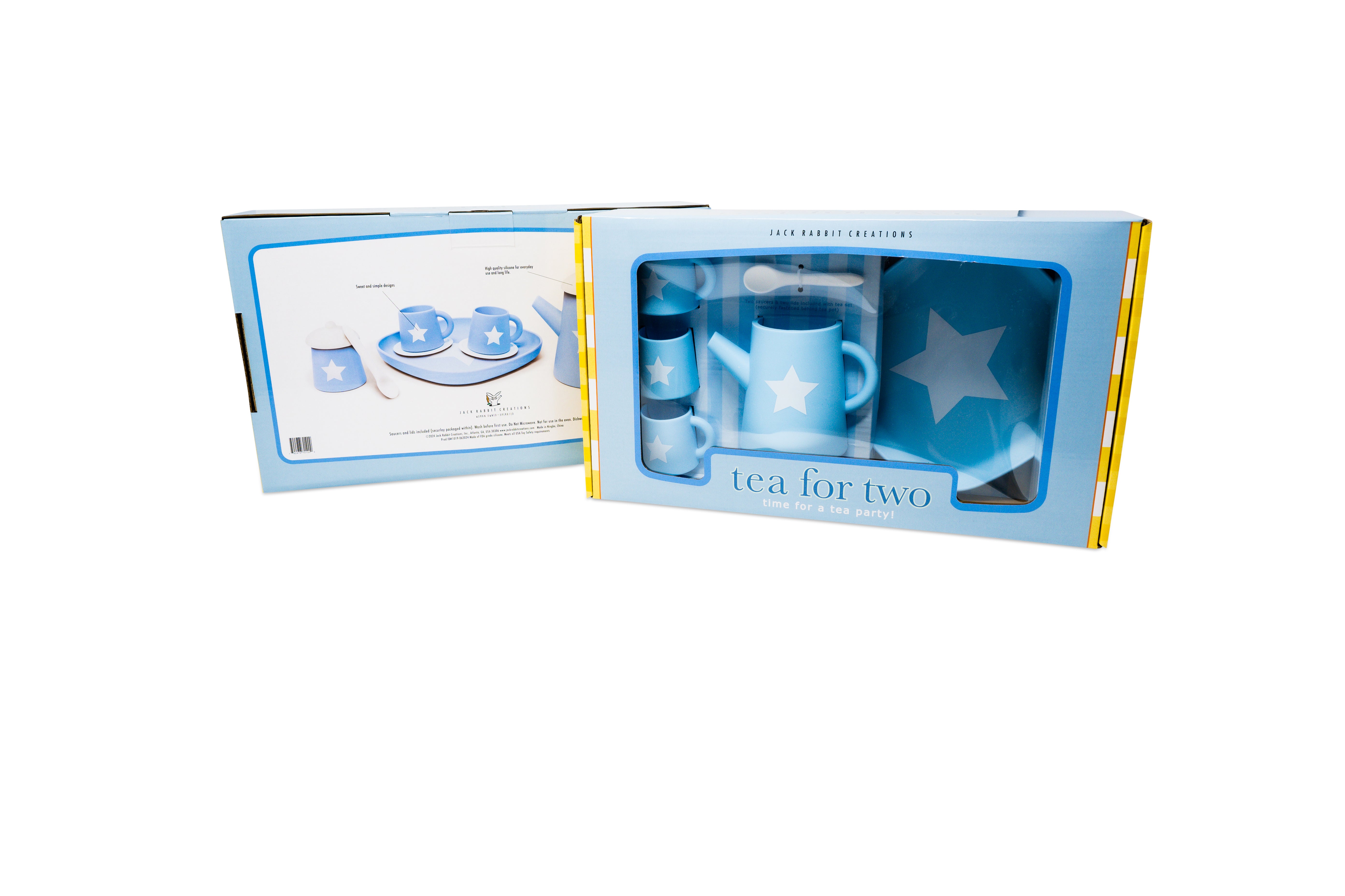 Blue Silicone Tea Set: Super Star