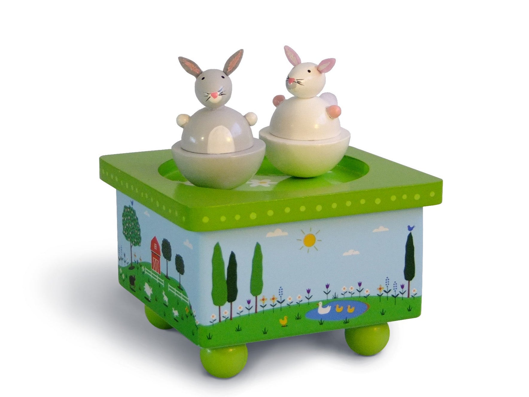 Dancing Bunnies Music Box
