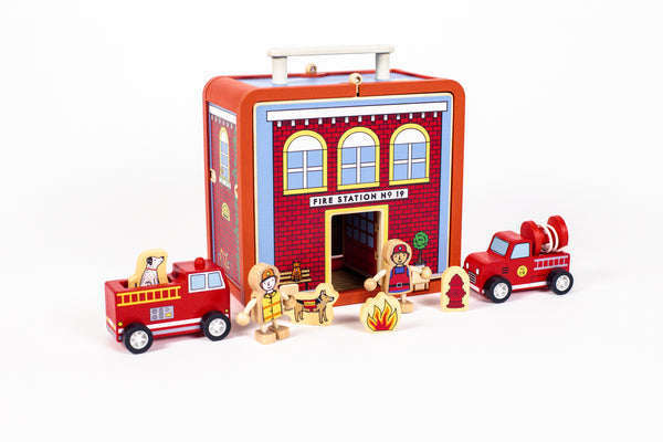Suitcase Series - Fire House – jackrabbitcreations.com