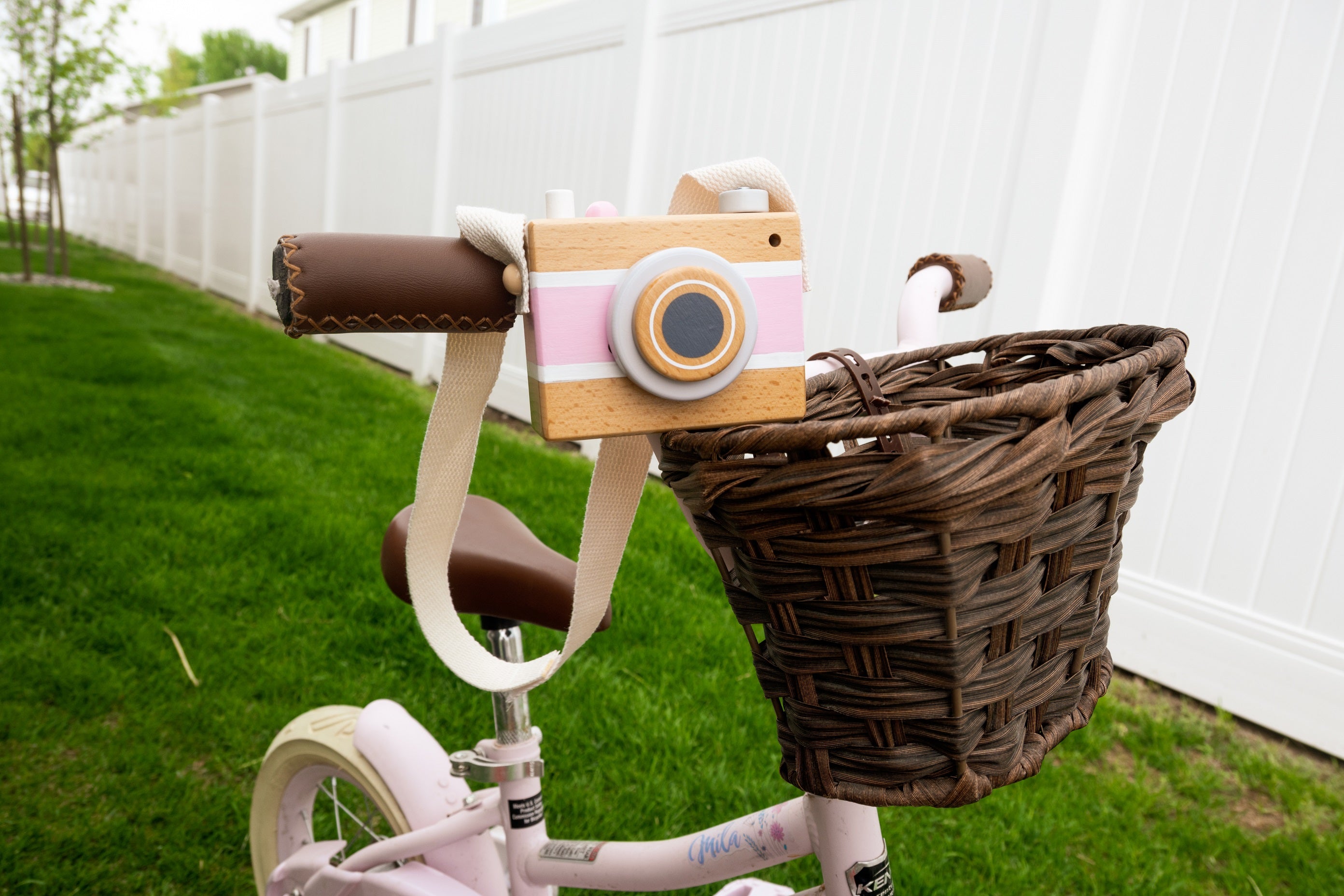Pink Vintage Camera Music Box