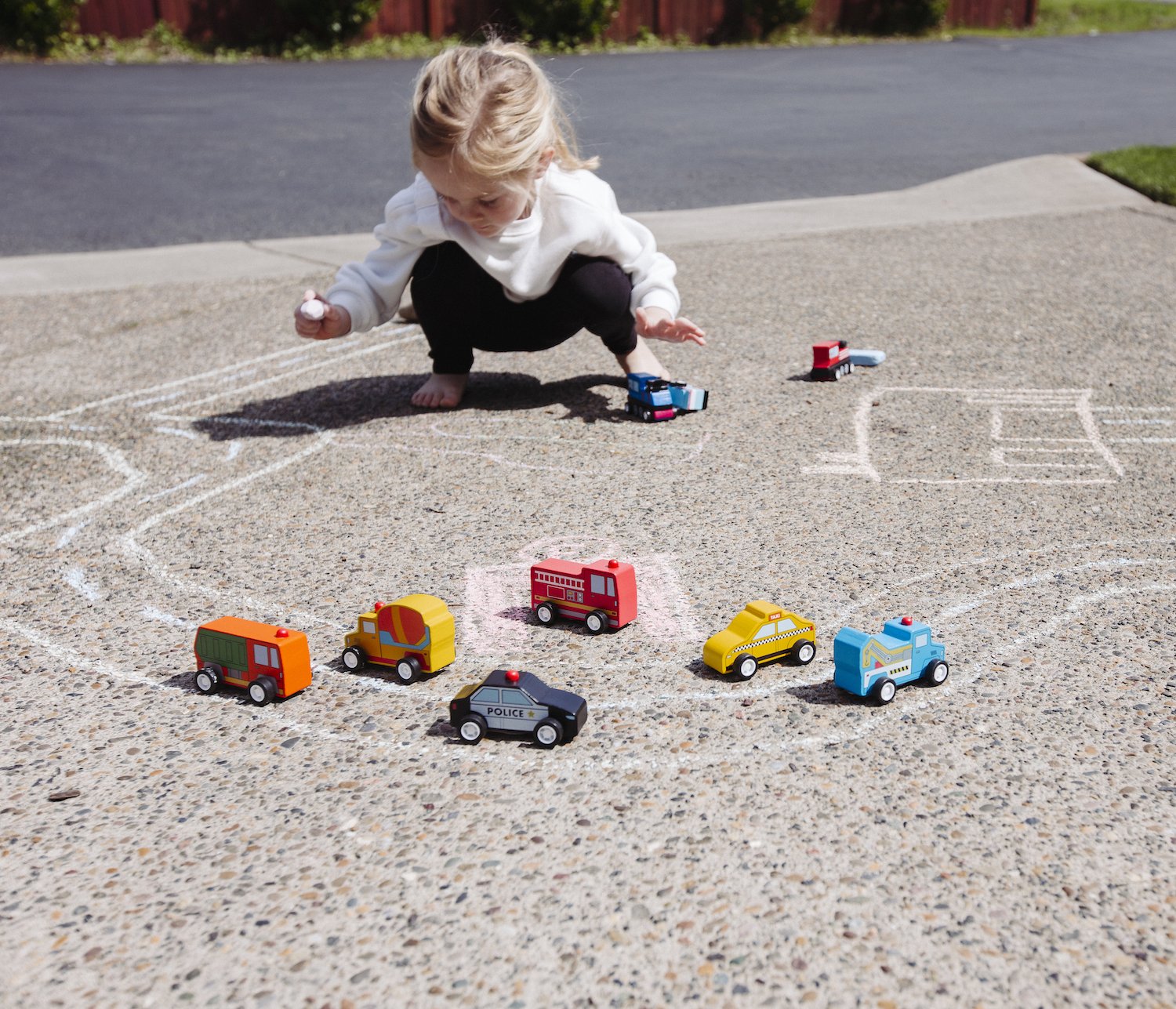 Around Town Cars - Pull Backs Set of 6