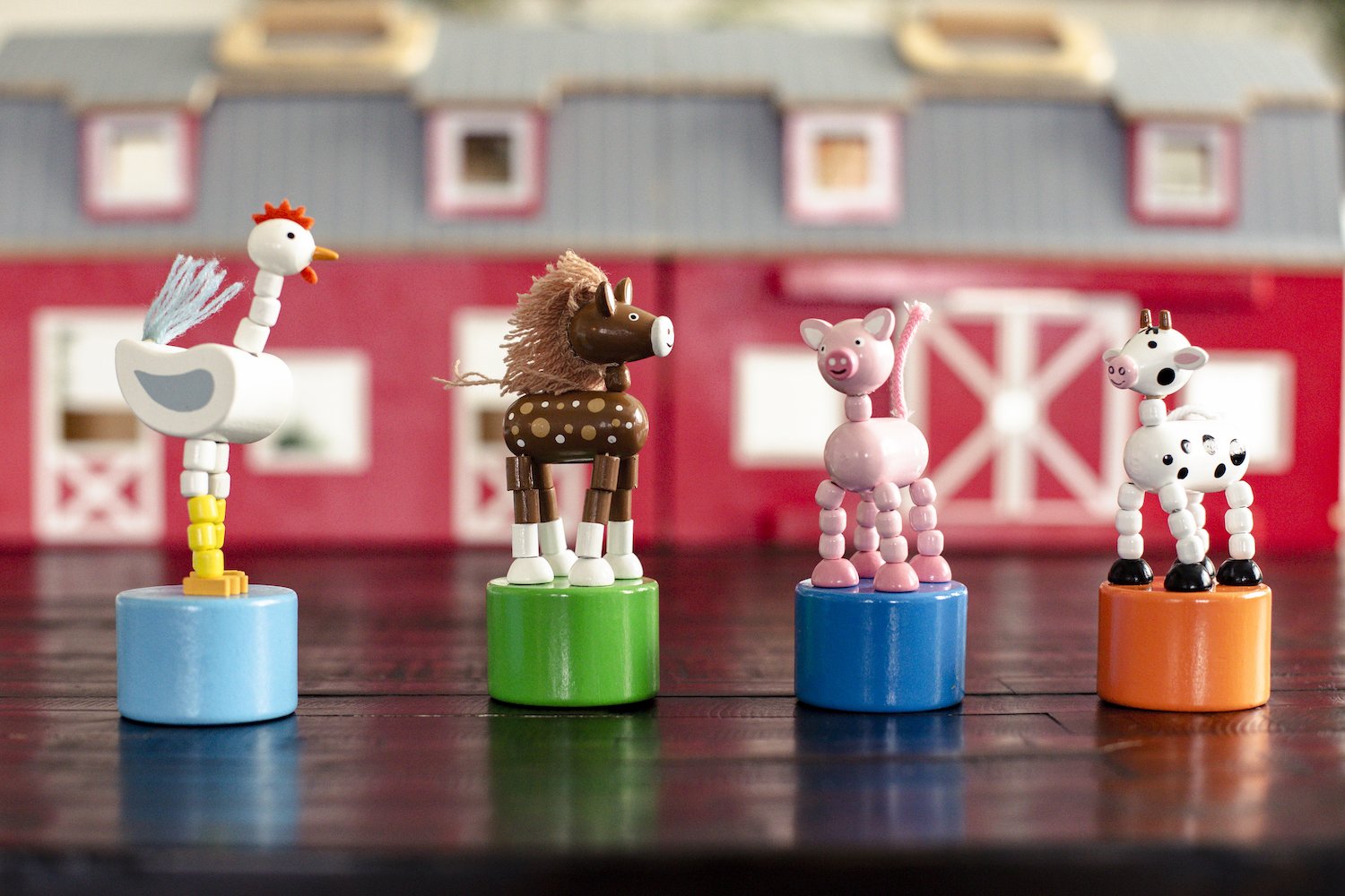 Farm Push Puppets - Set of 4