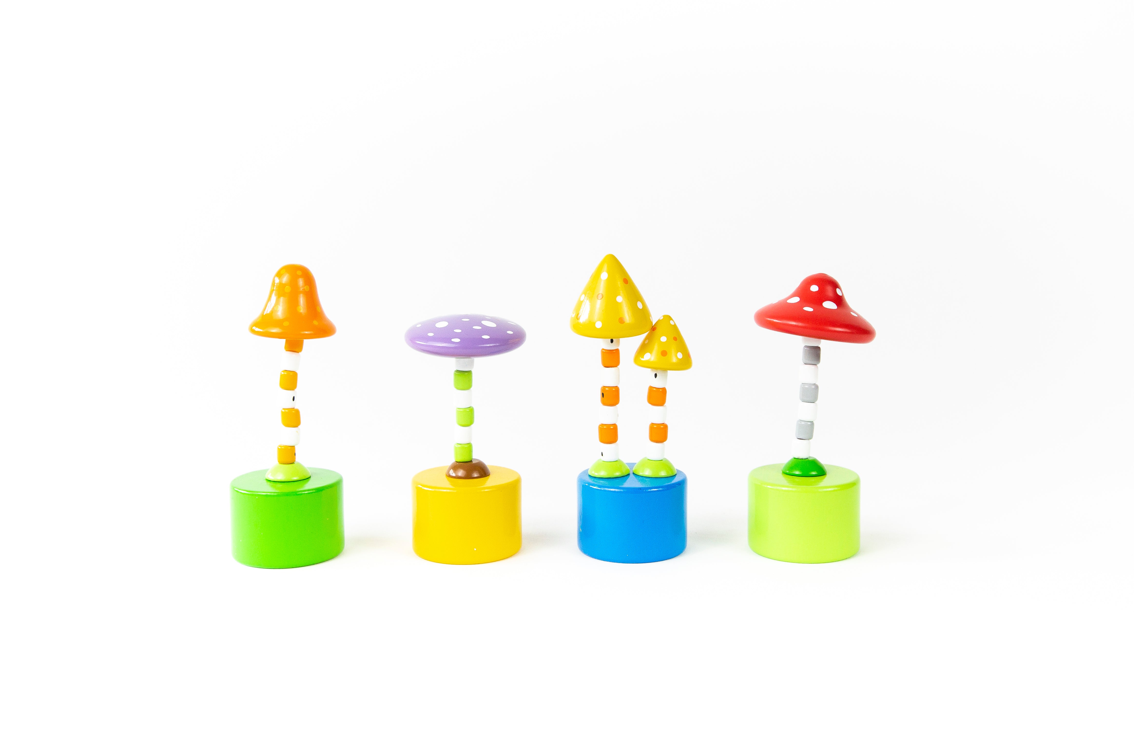 Magical Mushroom Push Puppets - Set of 4