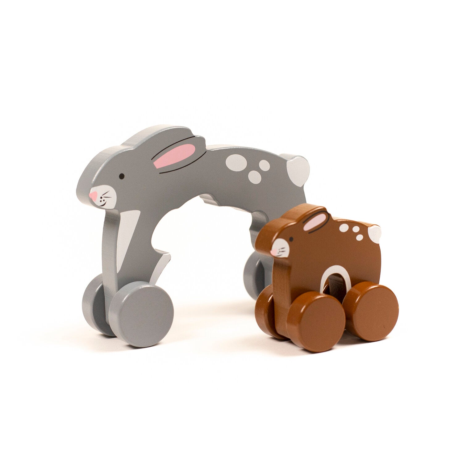 Big & Little Bunny - Push Toy