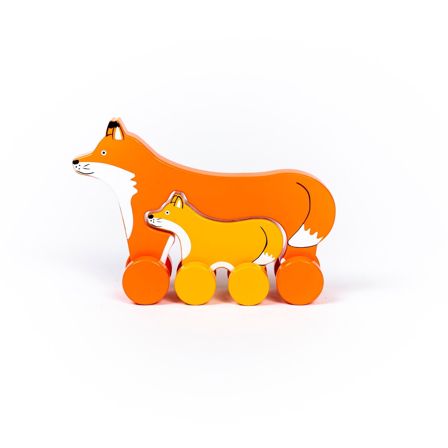 Big & Little Fox - Push Toy