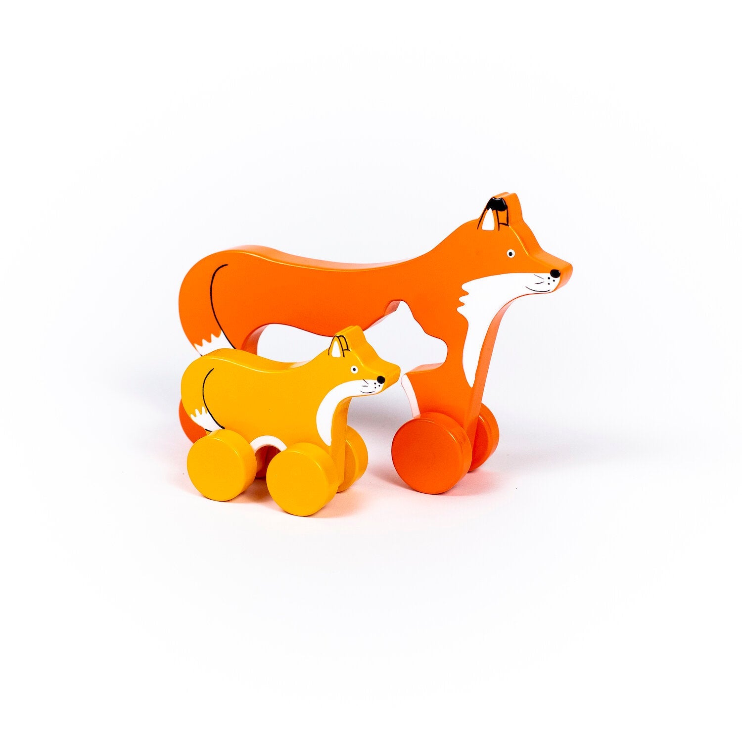 Big & Little Fox - Push Toy
