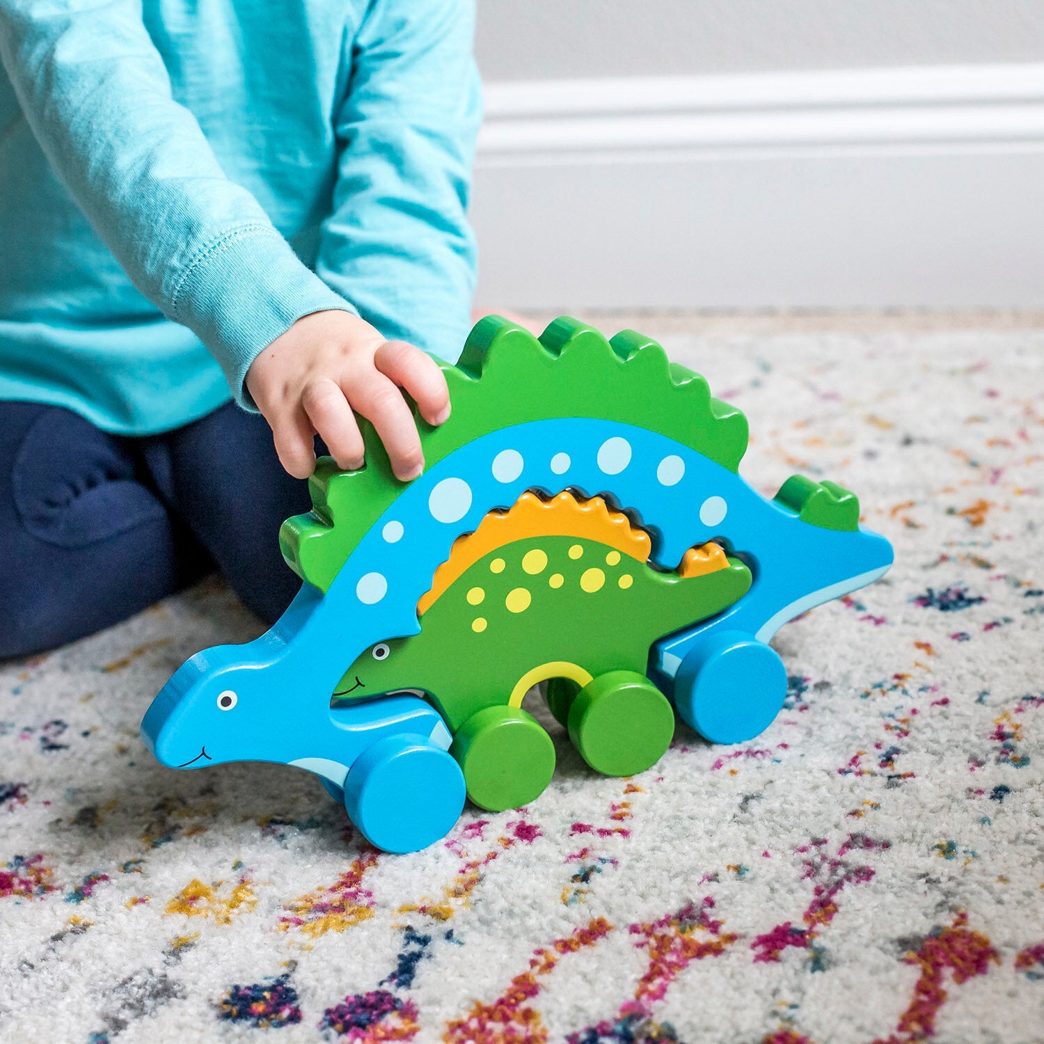 Big & Little Stego - Push Toy