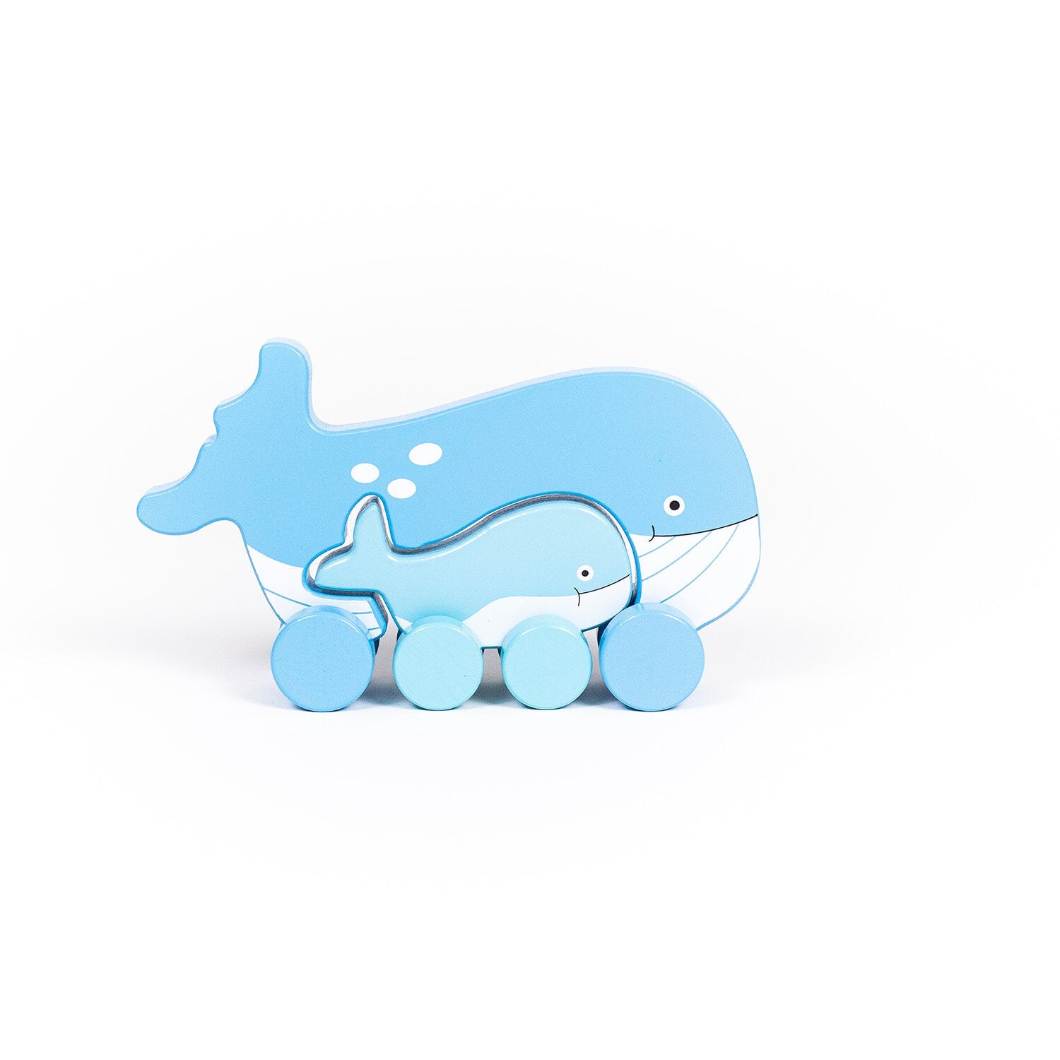 Big & Little Whale Push Toy