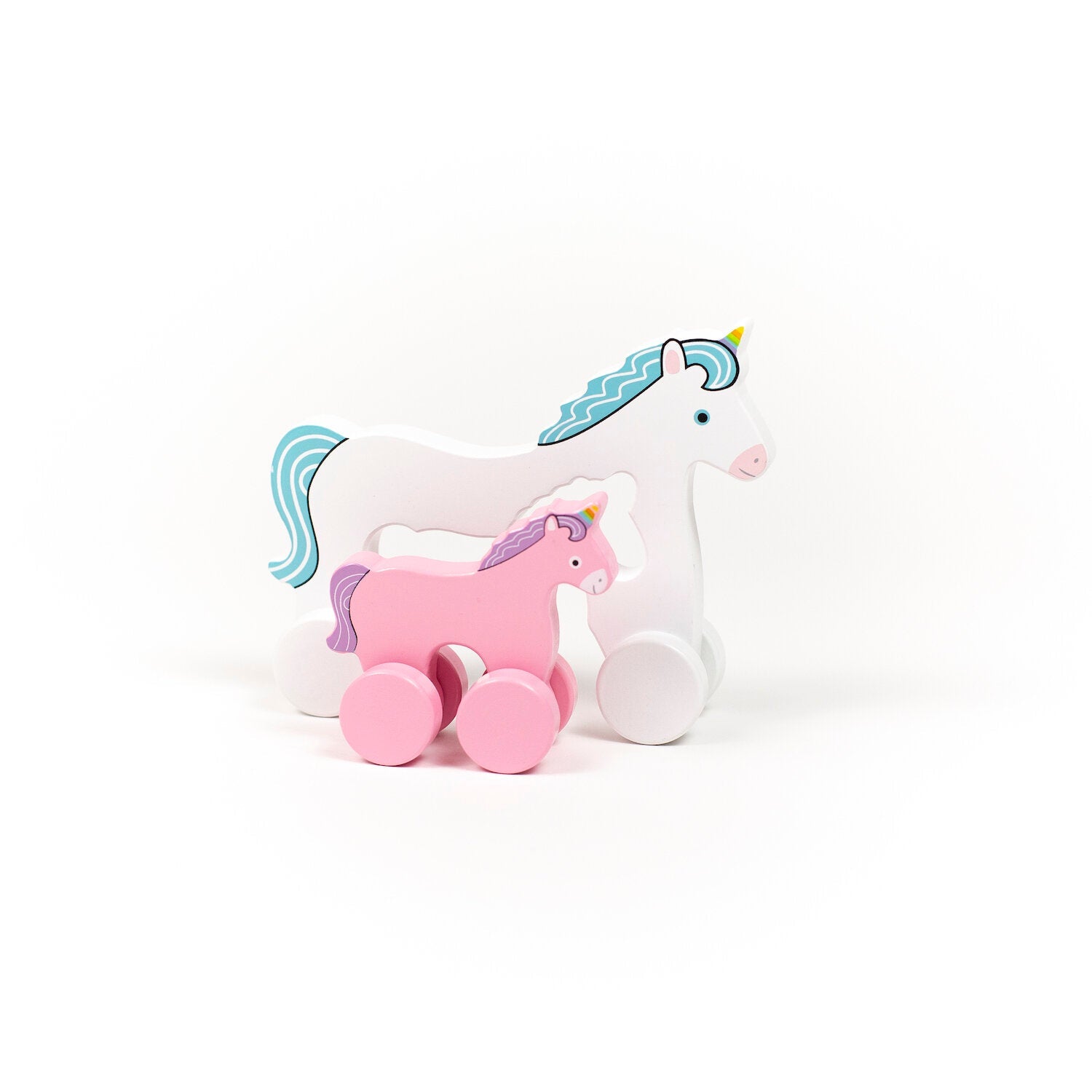 Big & Little Unicorn - Push Toy