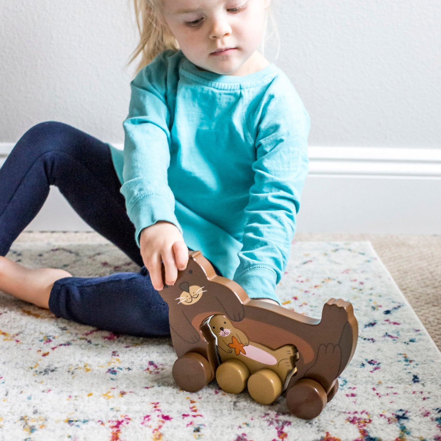Big & Little Otter - Push Toy