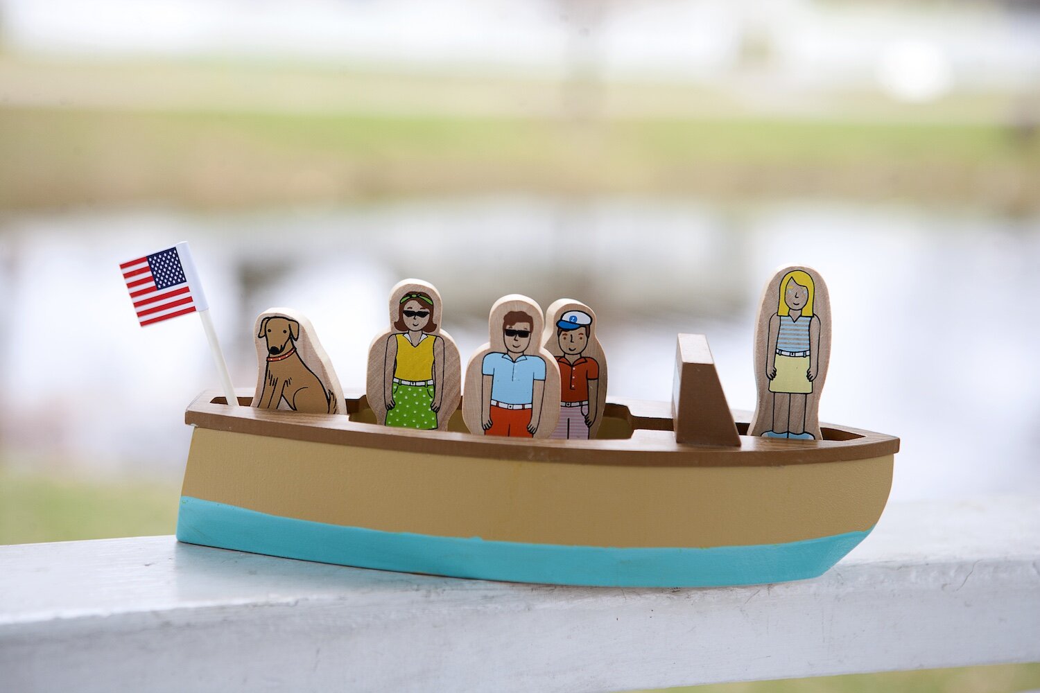 Vintage Lake Boat Magnetic Skiff