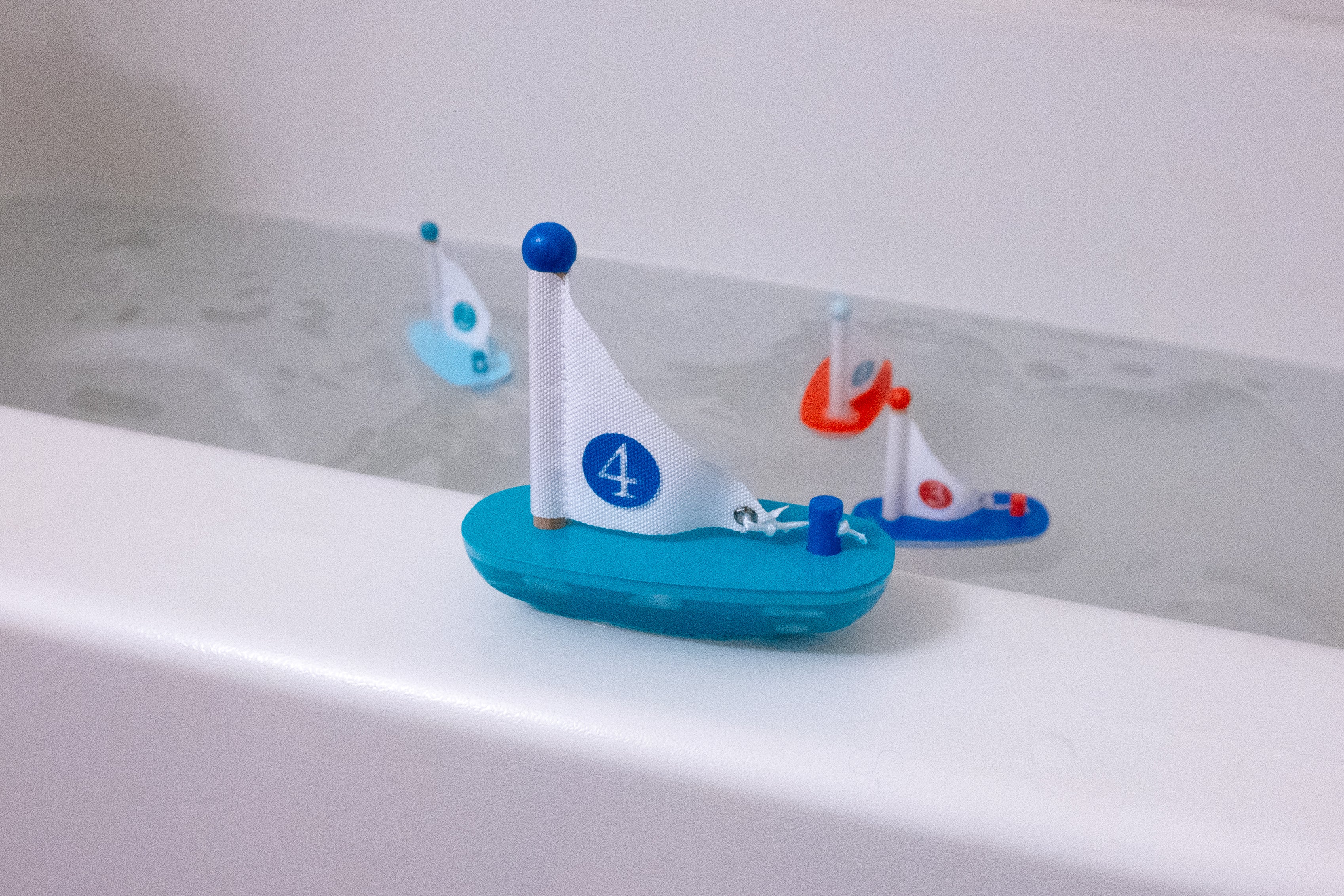 My Lil' Wooden Sailboat - Set of 4