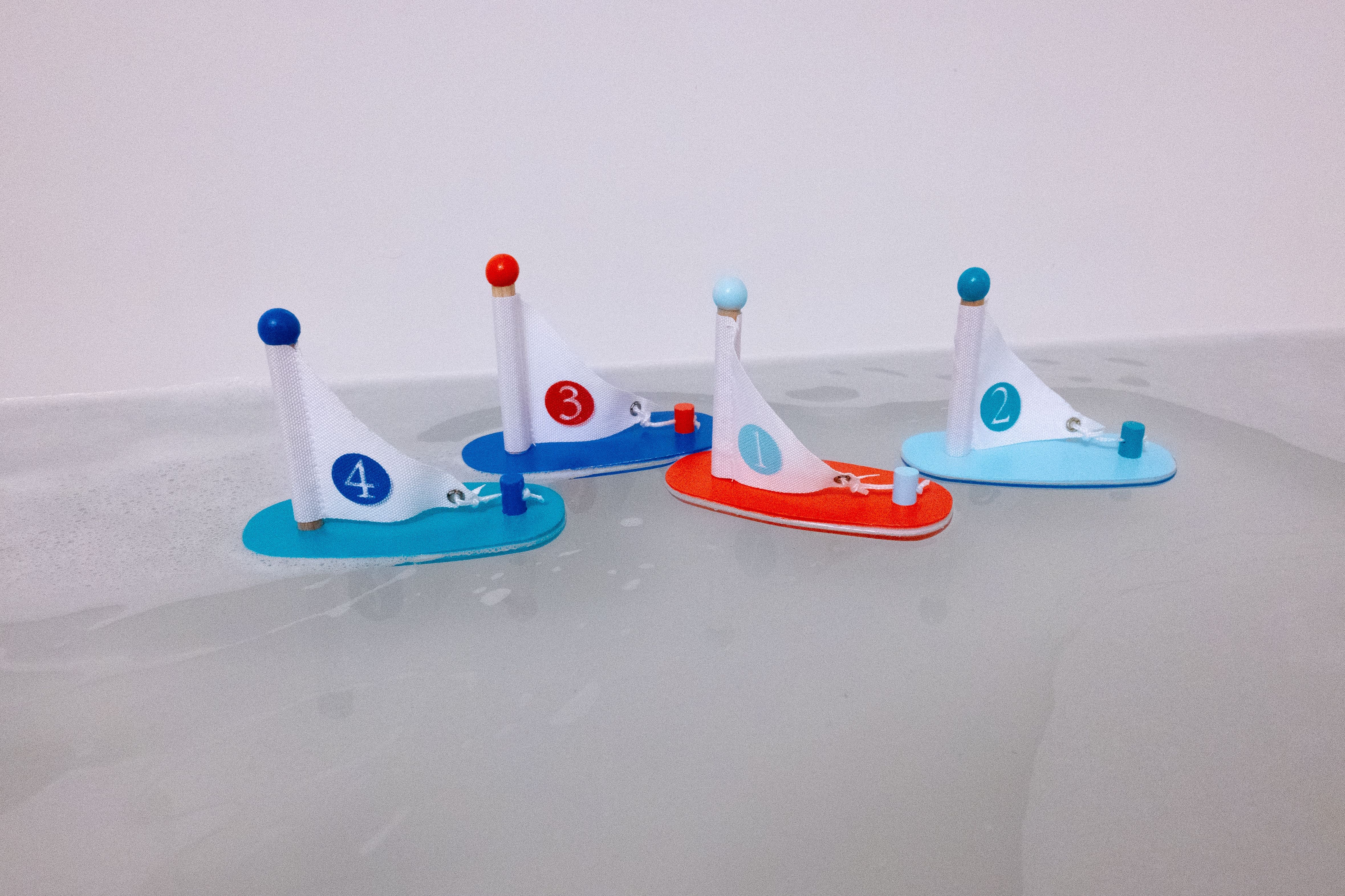 My Lil' Wooden Sailboat - Set of 4