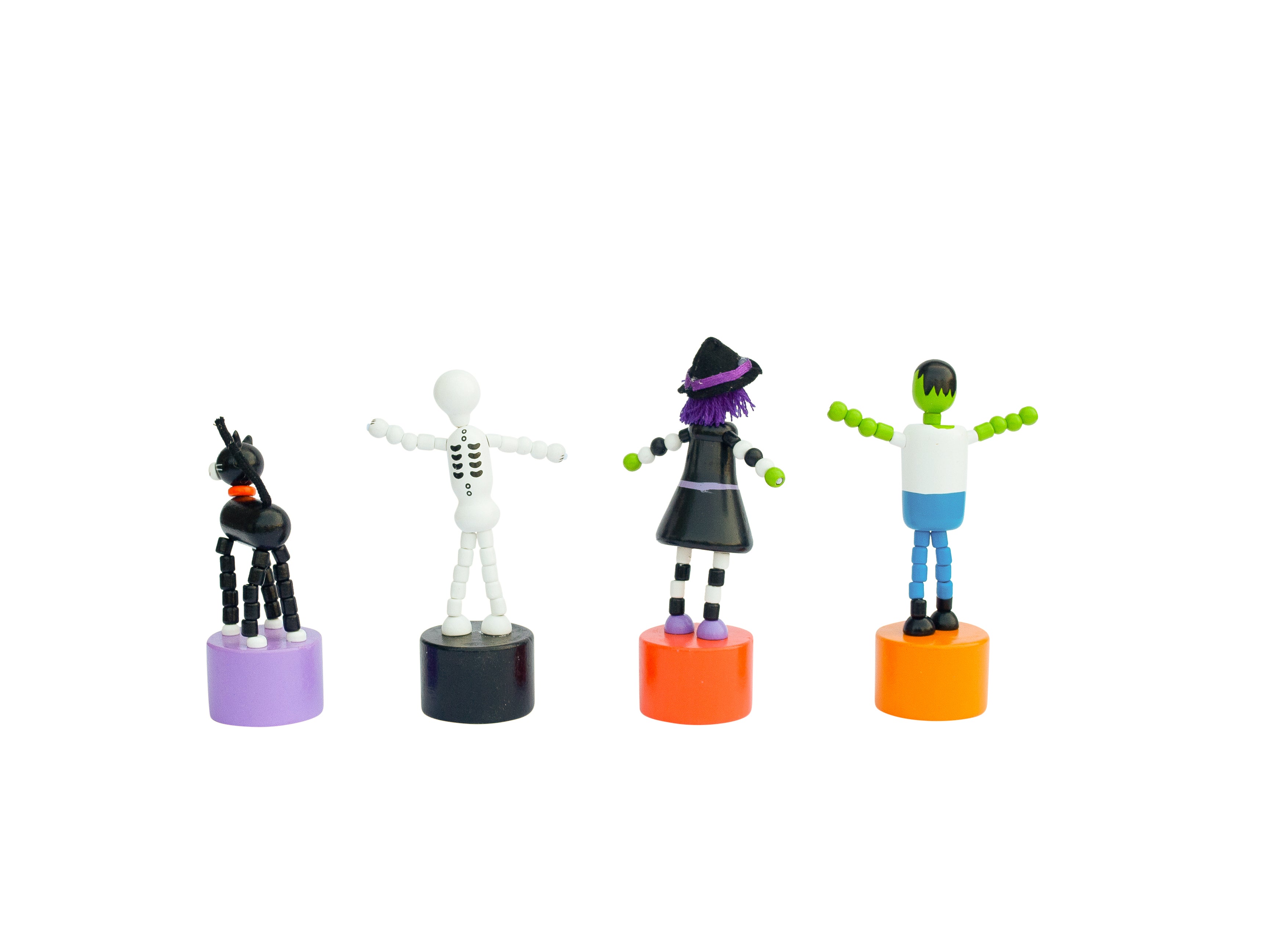 Spooky Friends Push Puppets - Set of 4