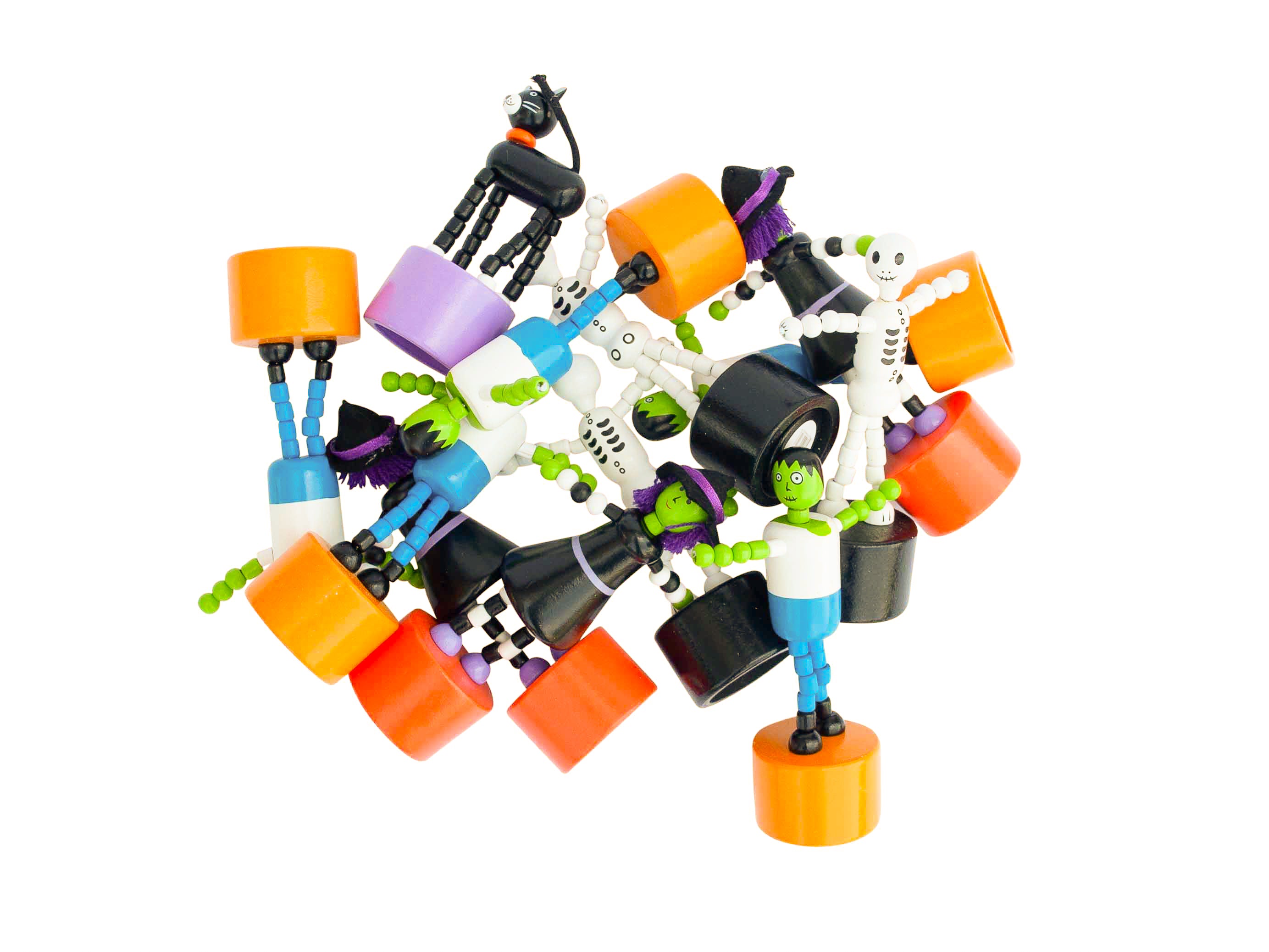 Spooky Friends Push Puppets - Set of 4