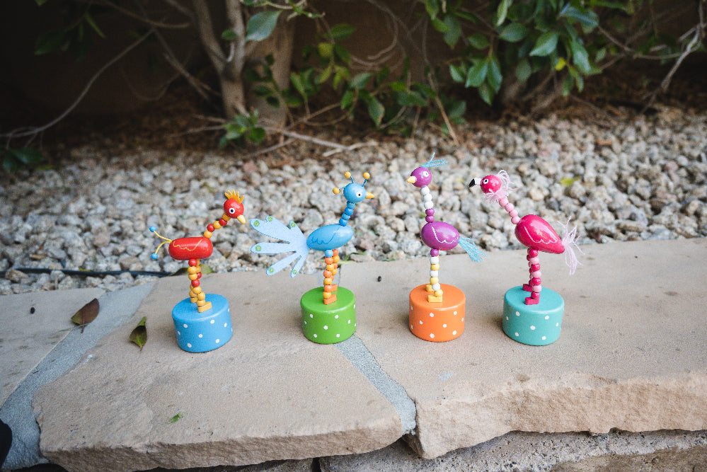 Bird Push Puppets - Set of 4