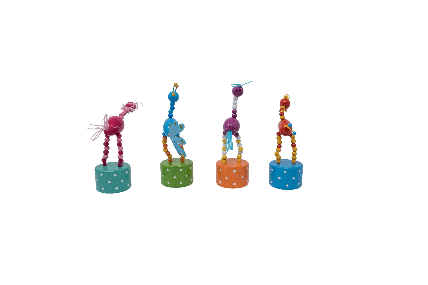 Bird Push Puppets - Set of 4