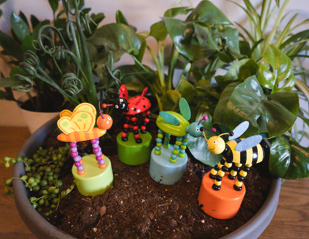 Bug Push Puppets - Set of 4