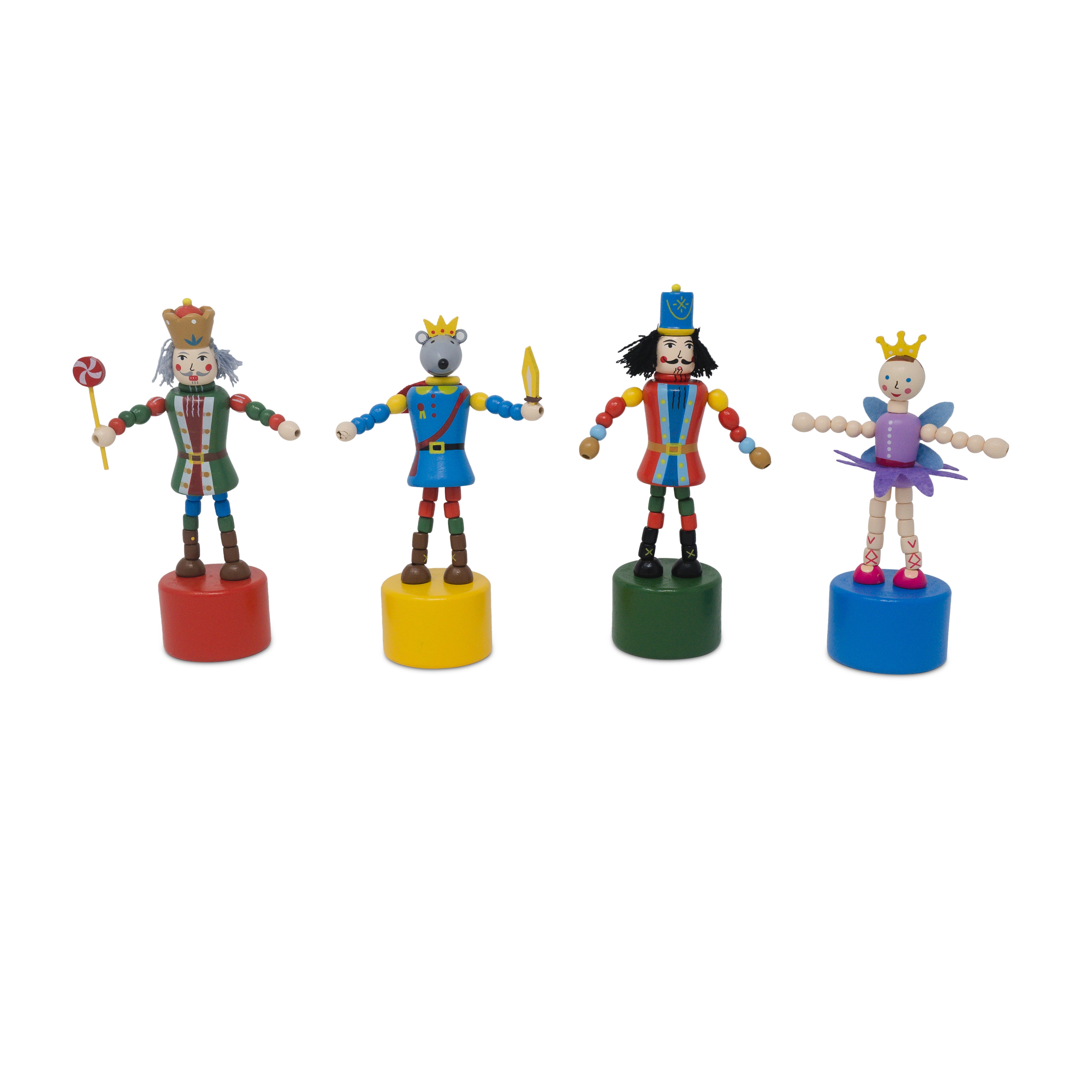 Nutcracker Push Puppets - Set of 4