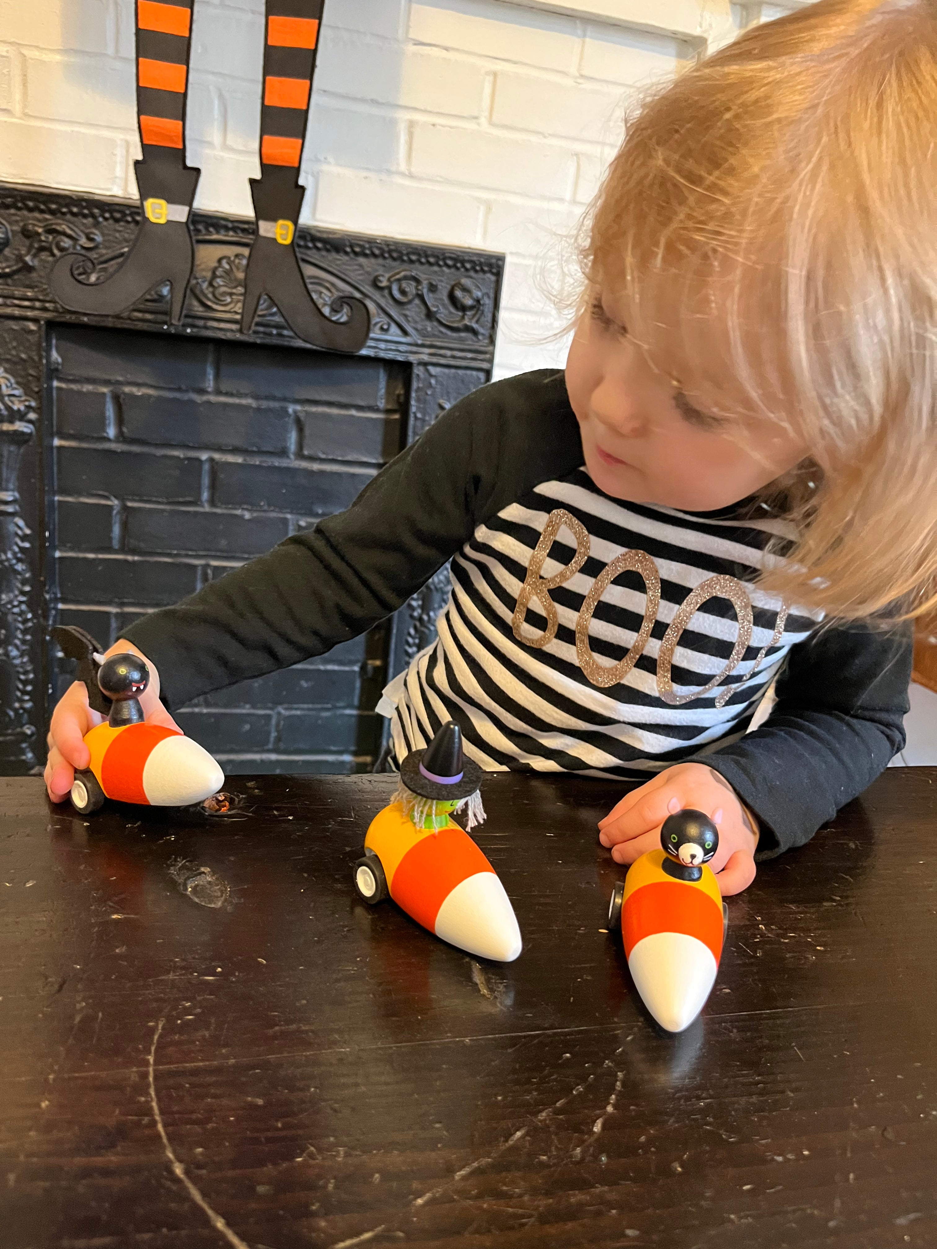 Spooky Pullbacks in Candy Corn Cars- Set of 3