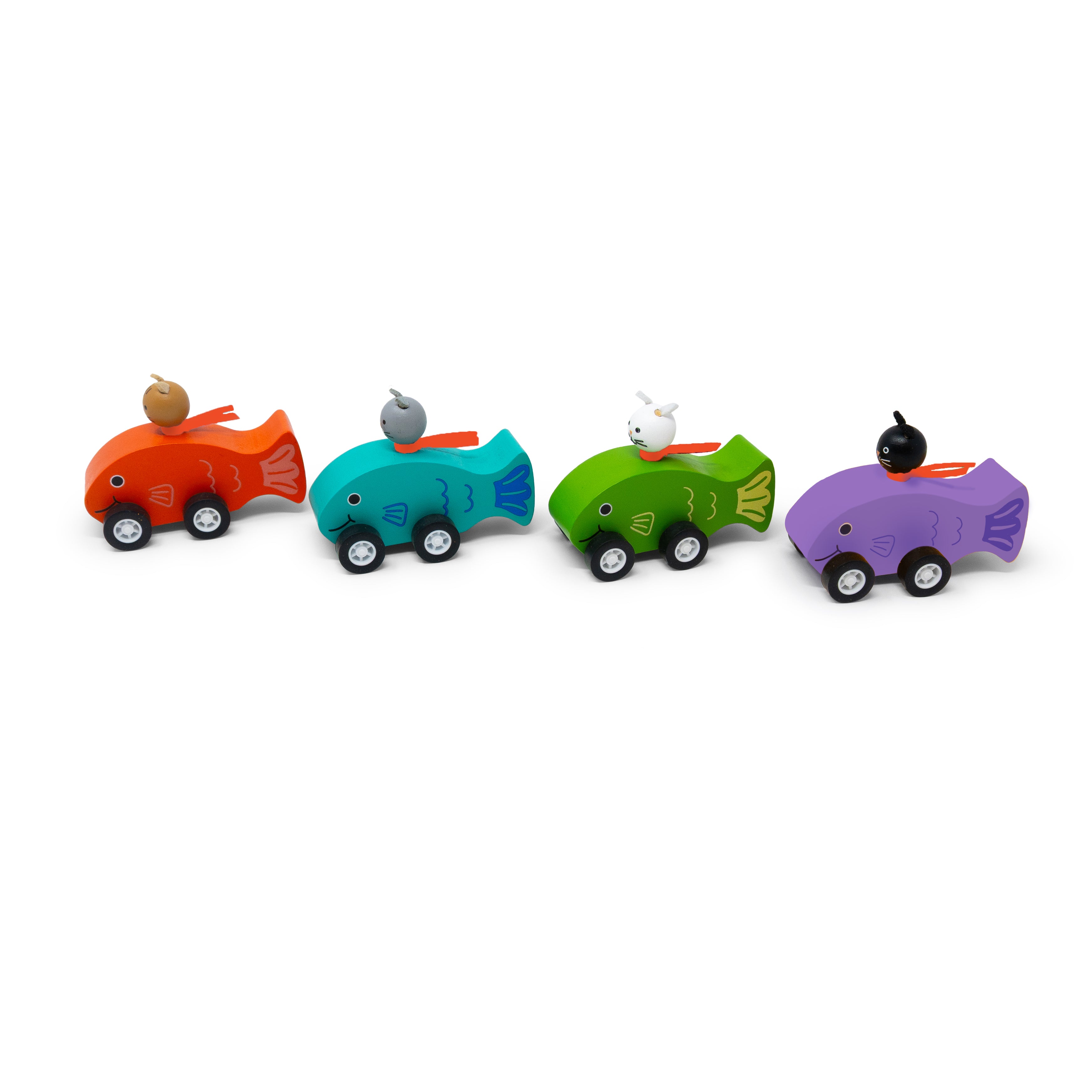 Cat Fish Pullbacks - Set of 4