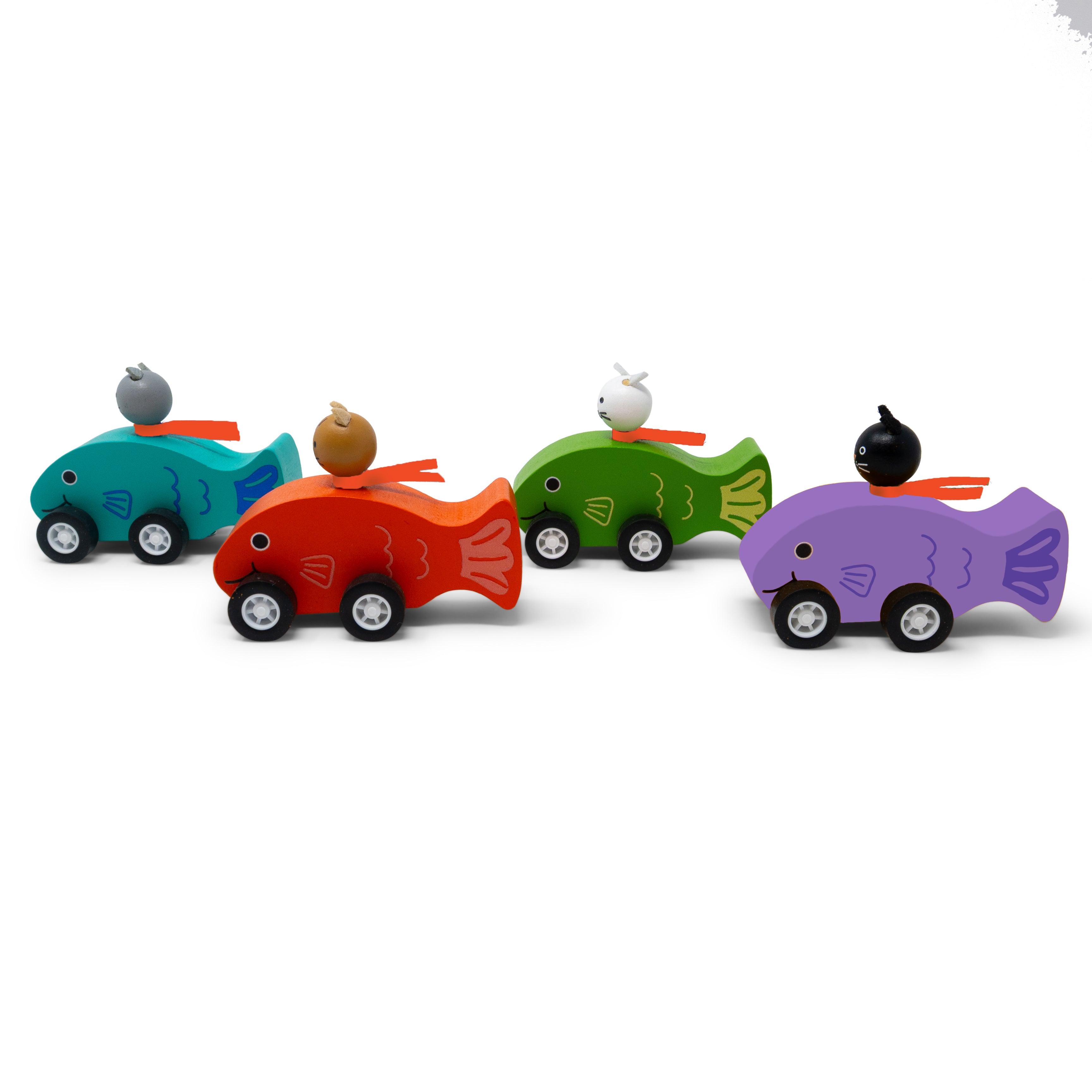 Cat Fish Pullbacks - Set of 4