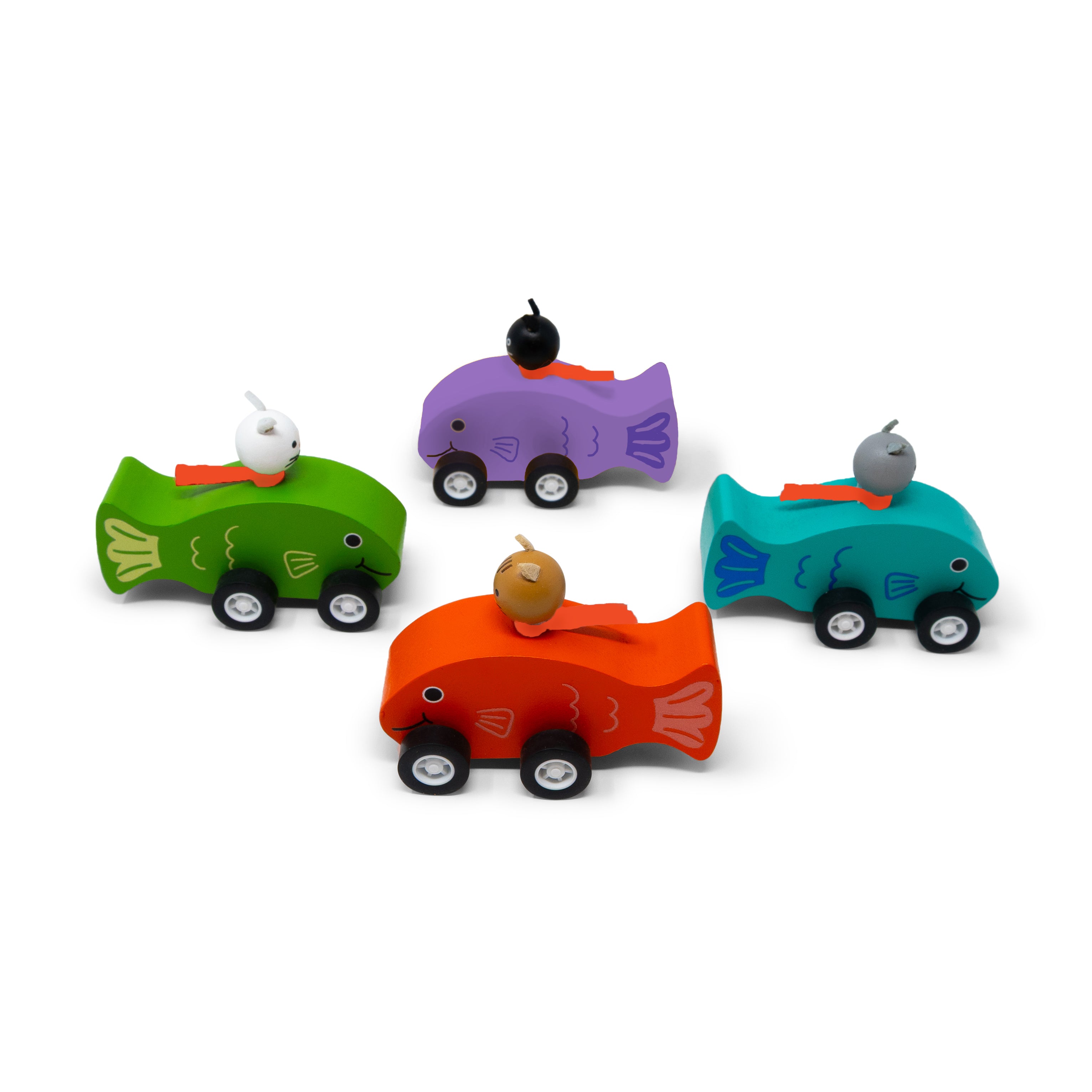 Cat Fish Pullbacks - Set of 4