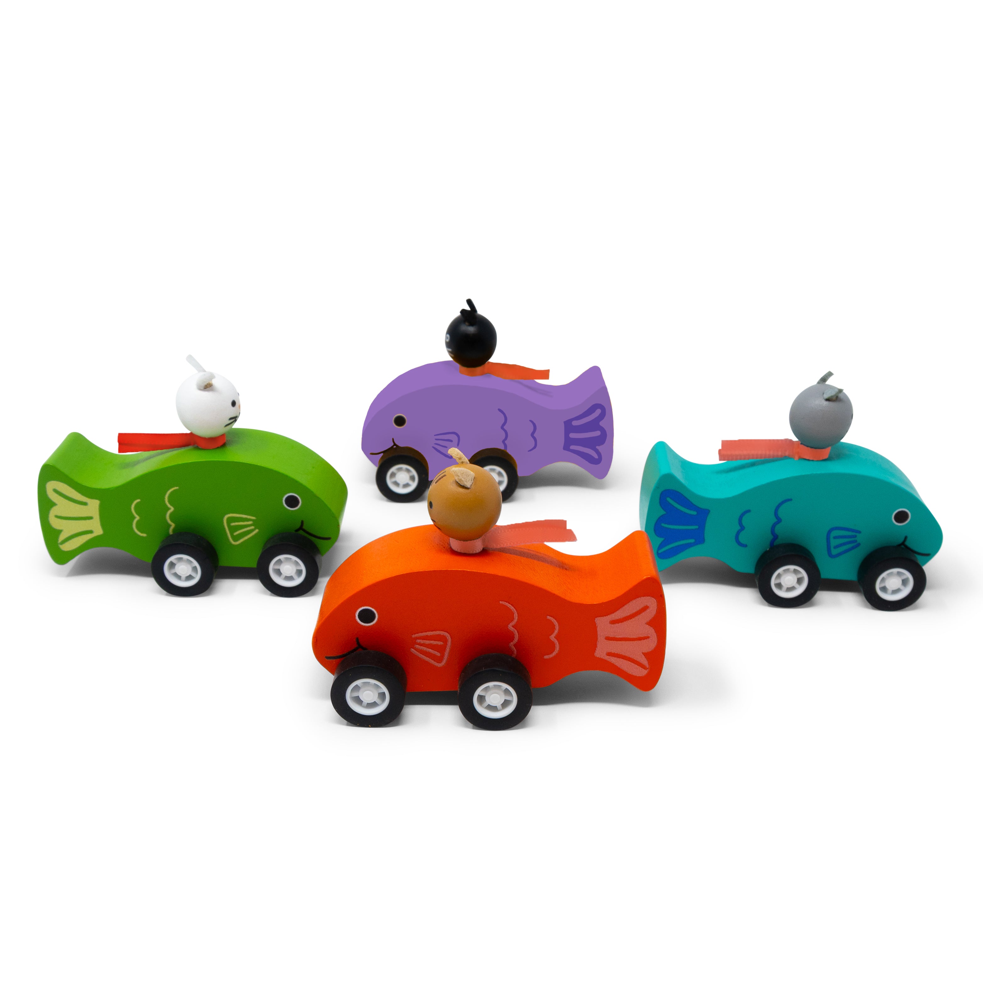 Cat Fish Pullbacks - Set of 4