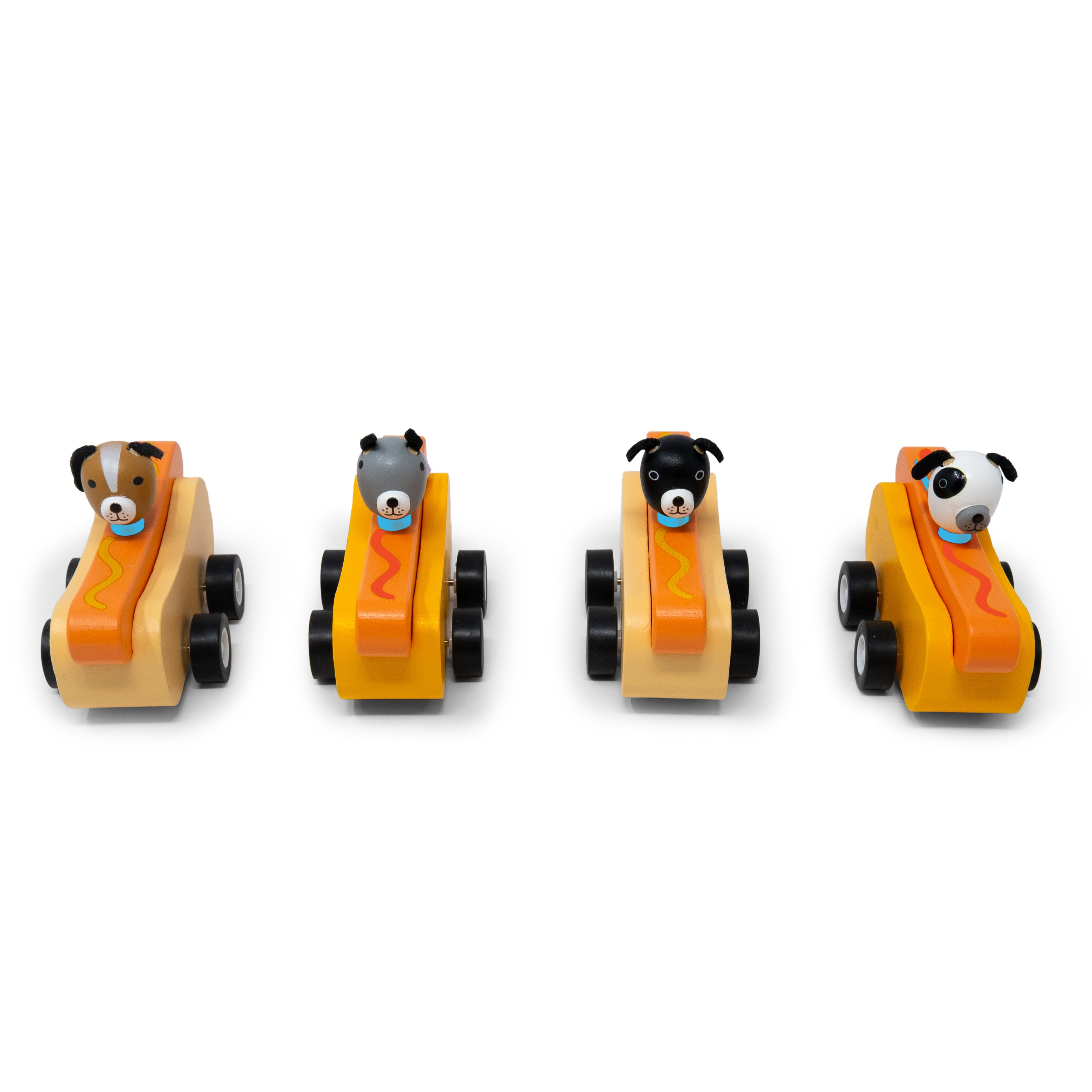 Hot Dog Pullbacks - Set of 4