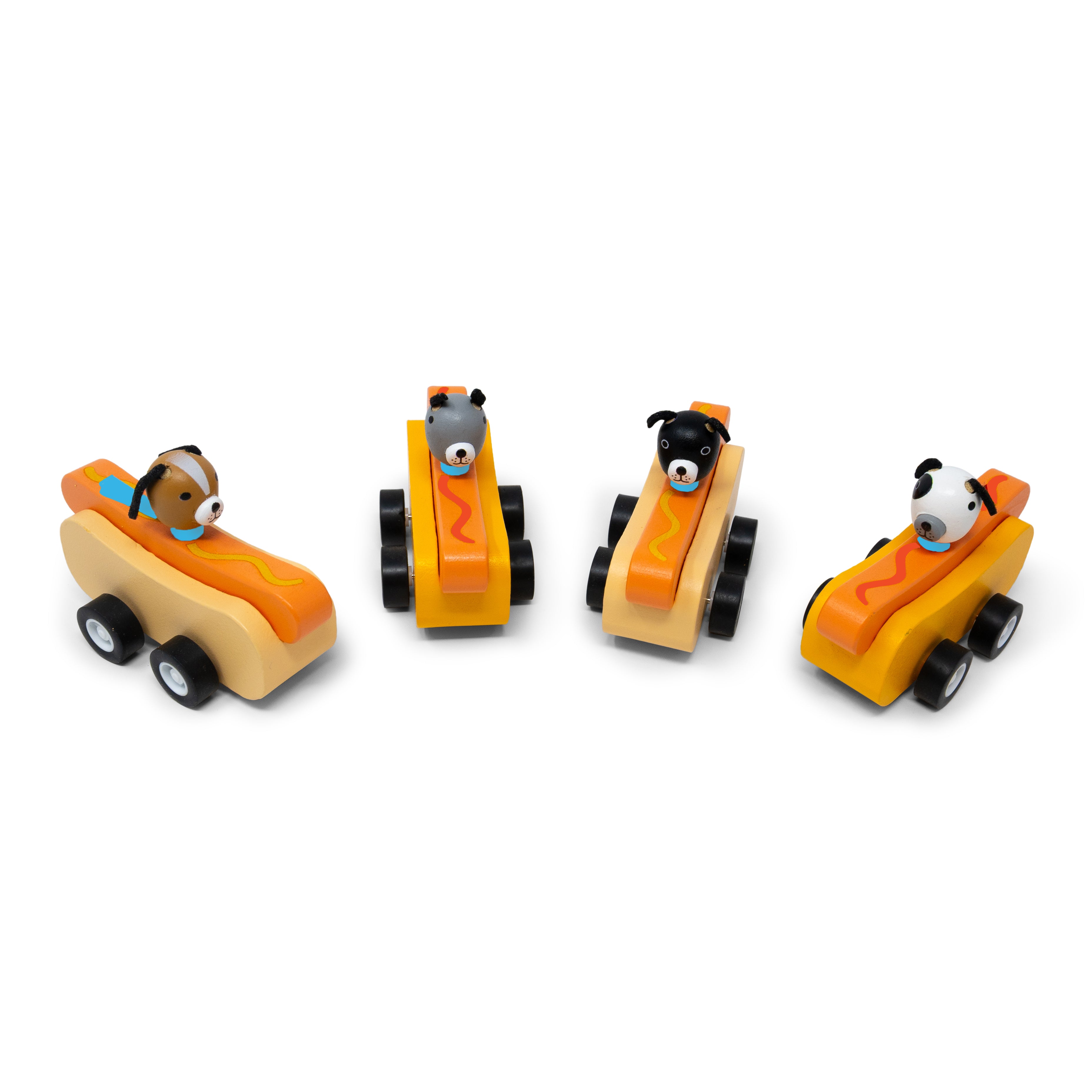 Hot Dog Pullbacks - Set of 4