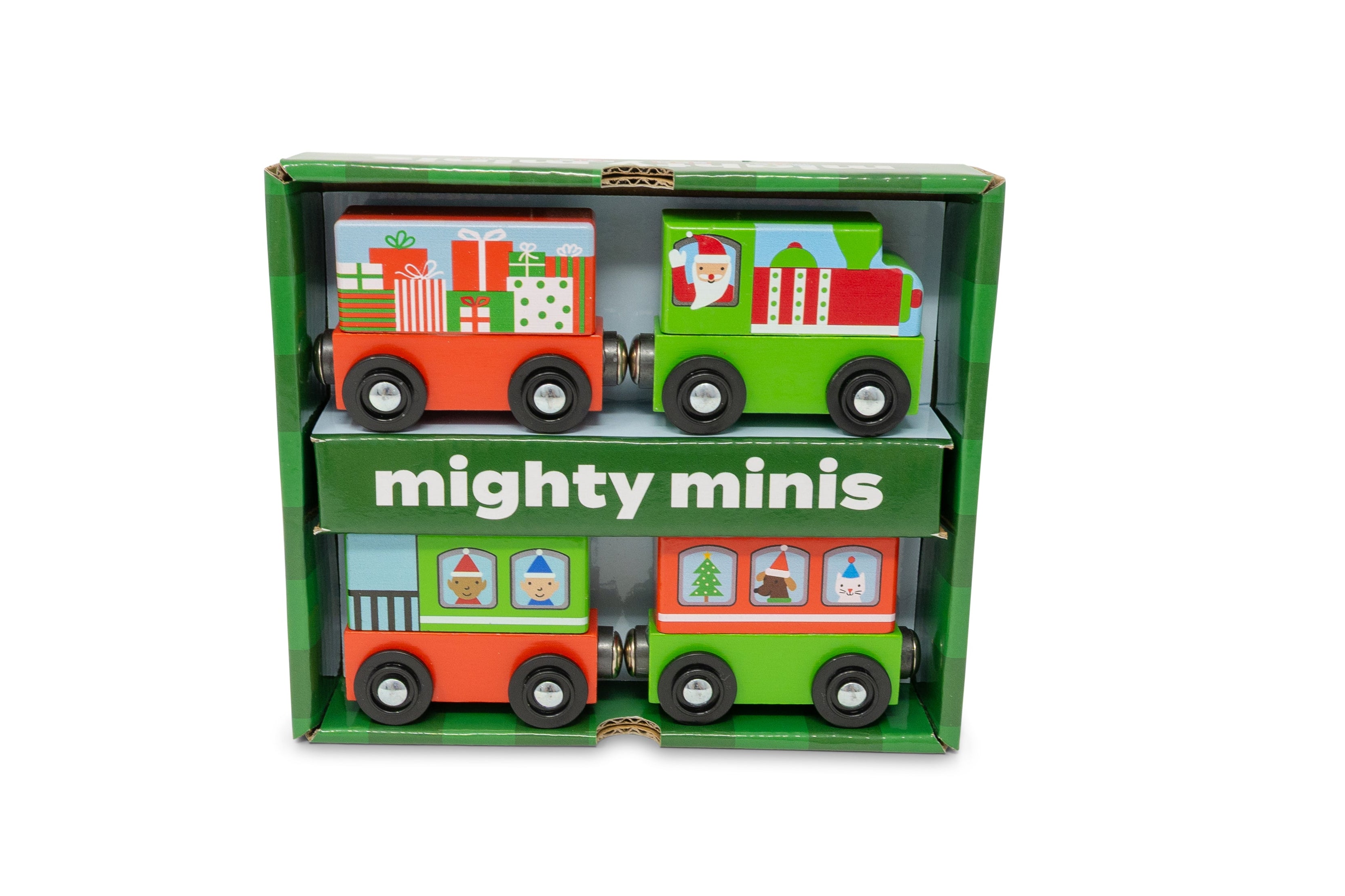 Magnetic Christmas Train Mighty Minis set/4
