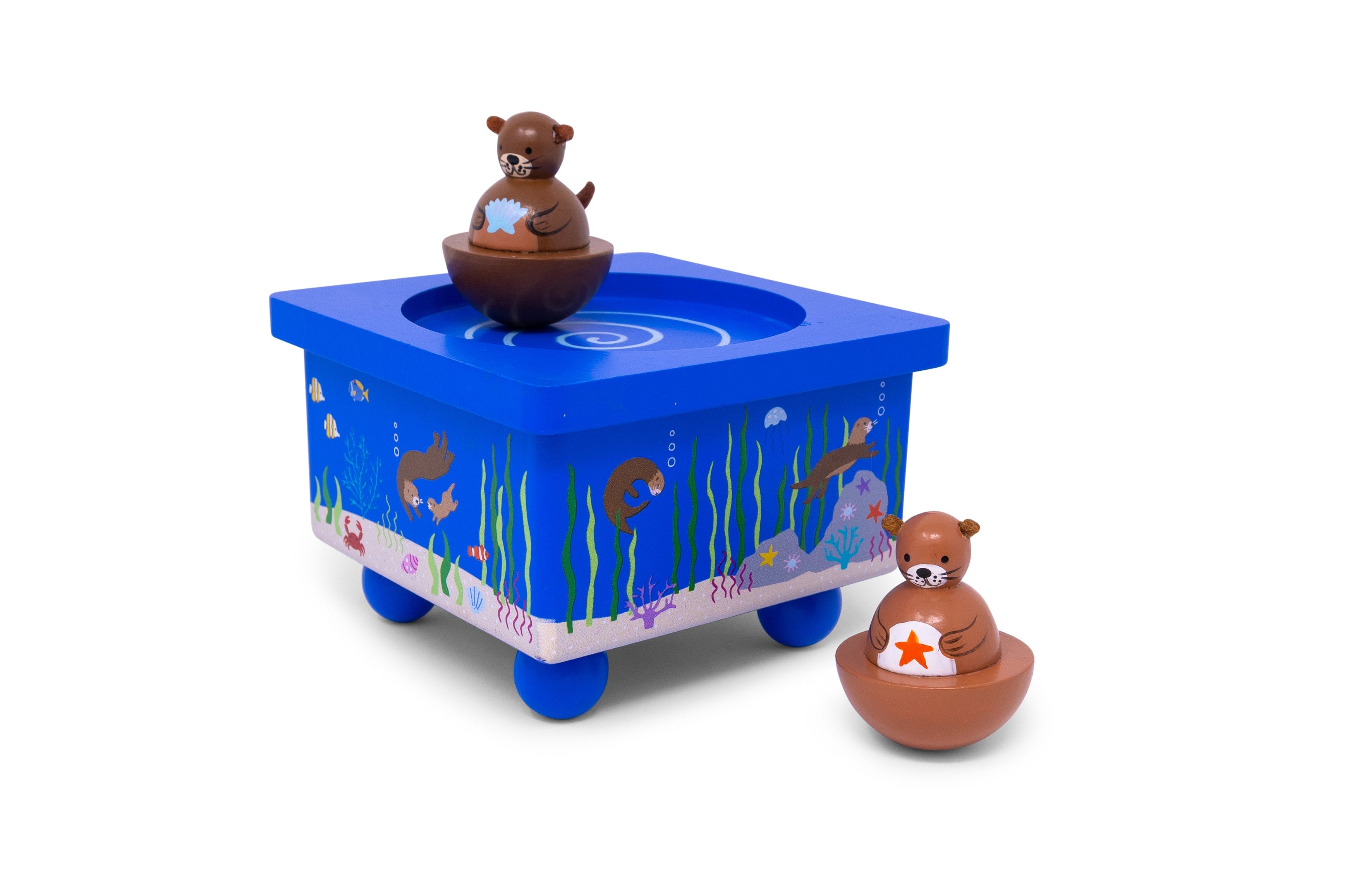 Dancing Otters Music Box