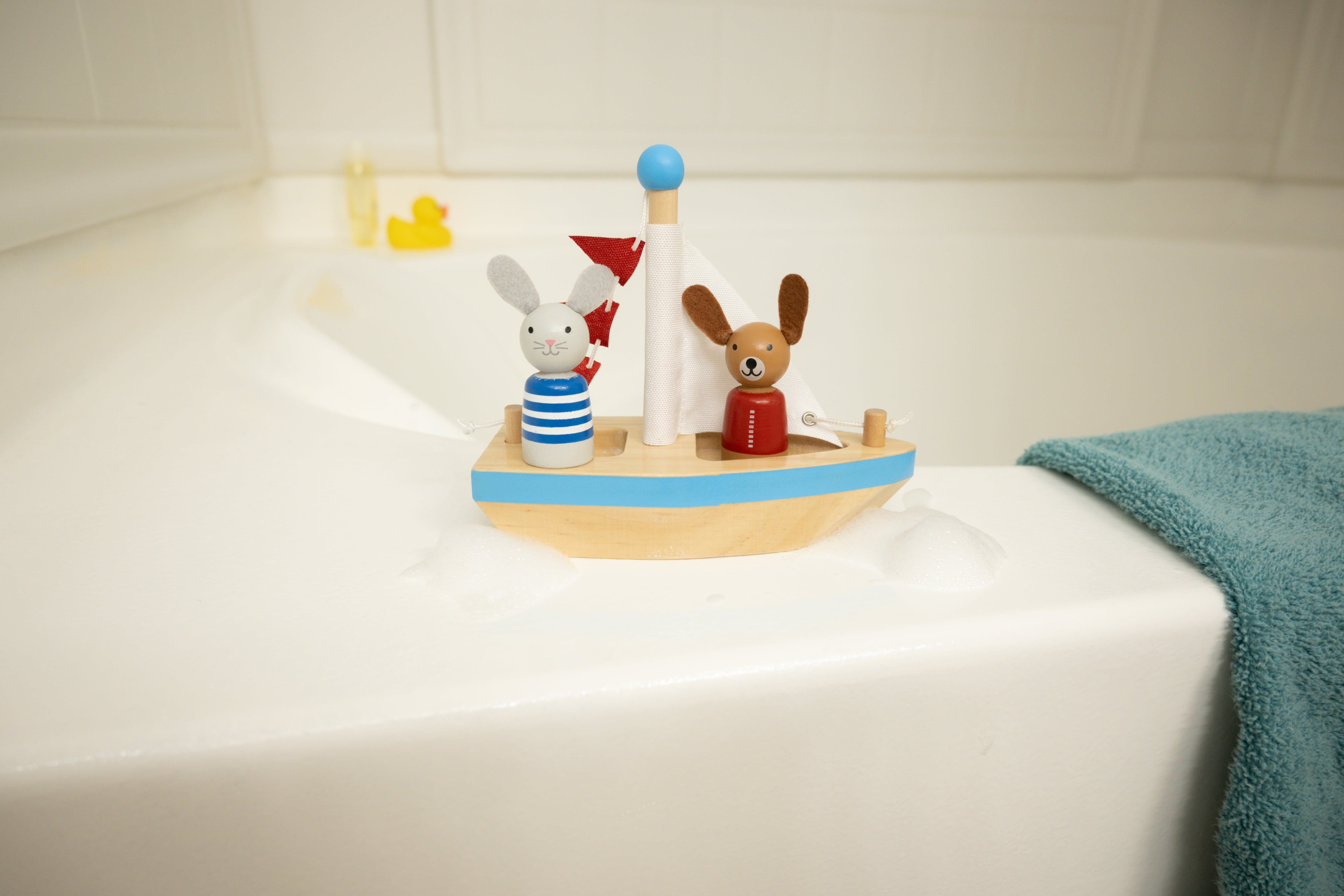 Boats and Buddies: Dog & Bunny