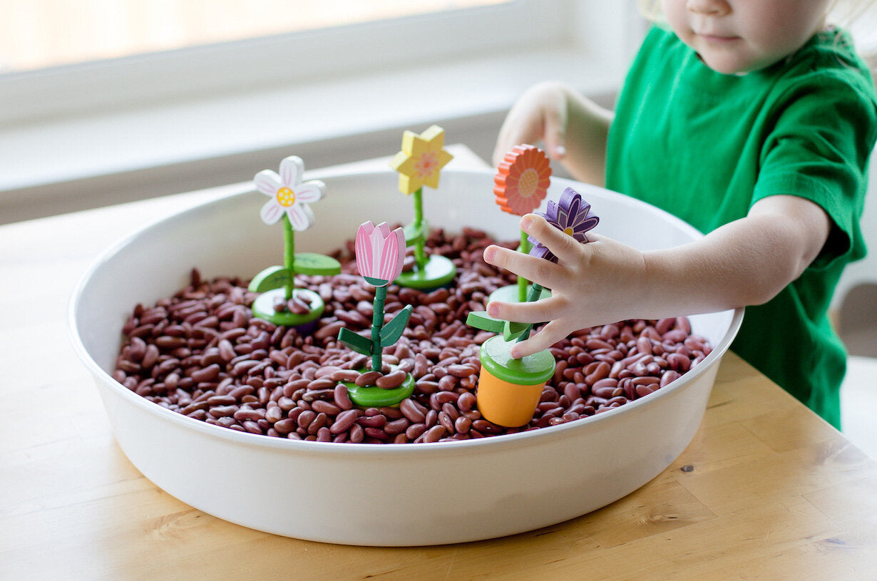 Flower Push  Puppets - Set of 6