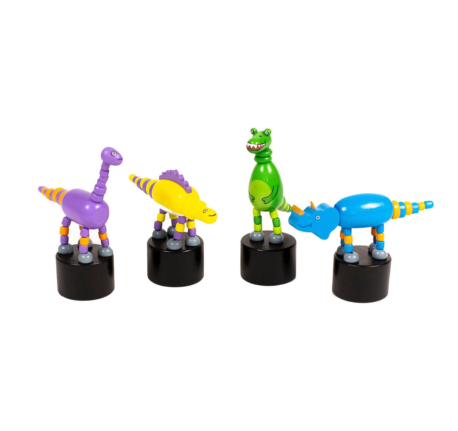 Dino Push Puppets - Set of 4