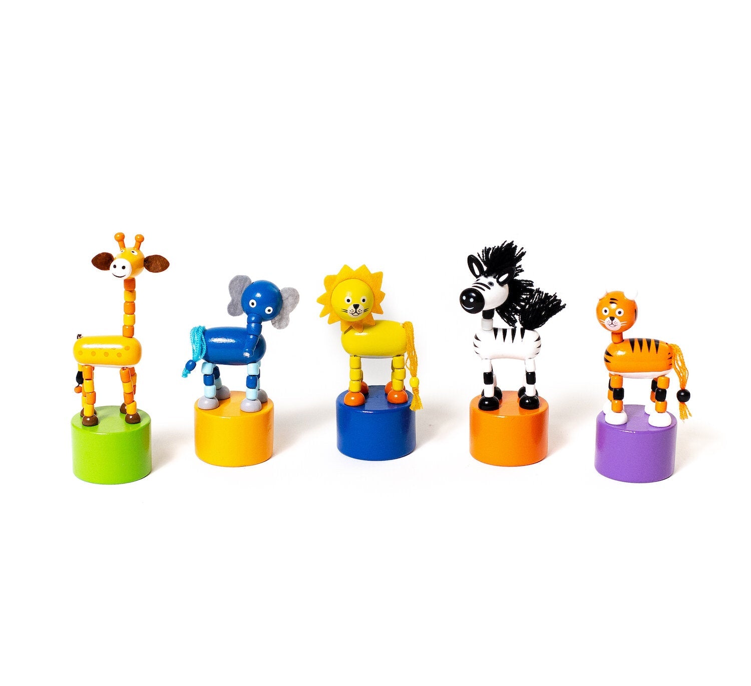 Safari Push Puppets - Set of 5