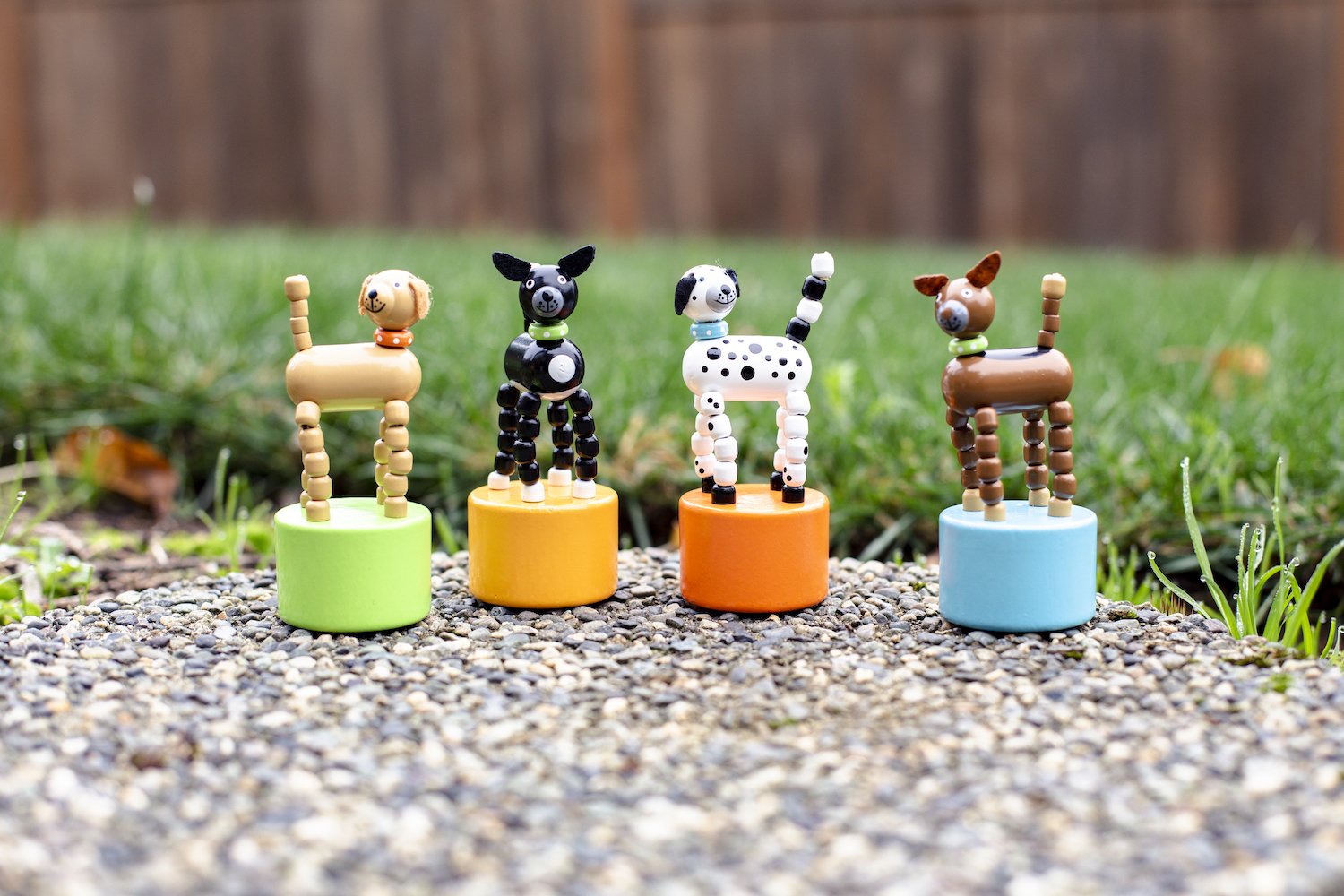 Dog Push Puppets - Set of 4