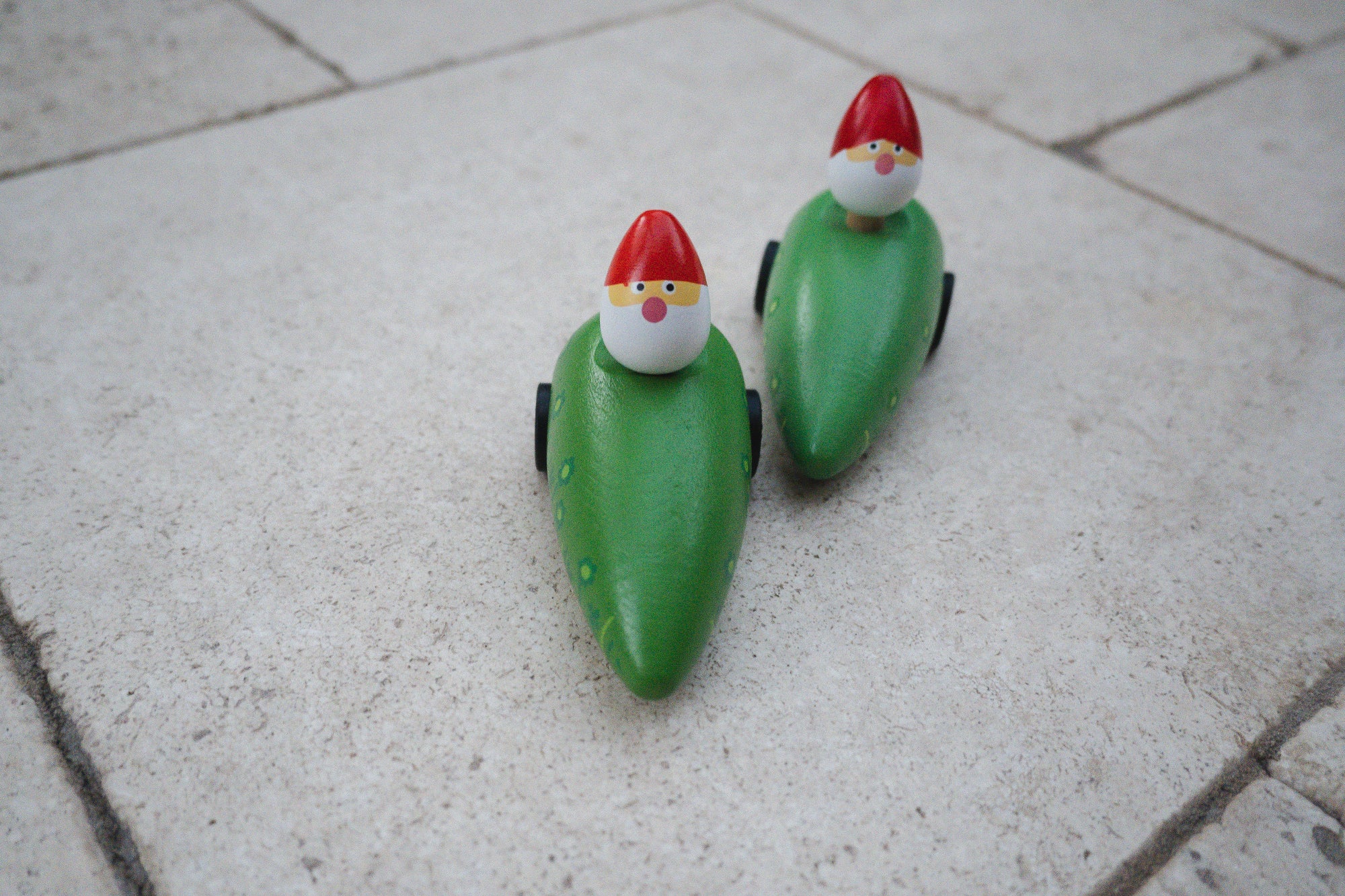 Garden Gnome Pull Backs set of 2