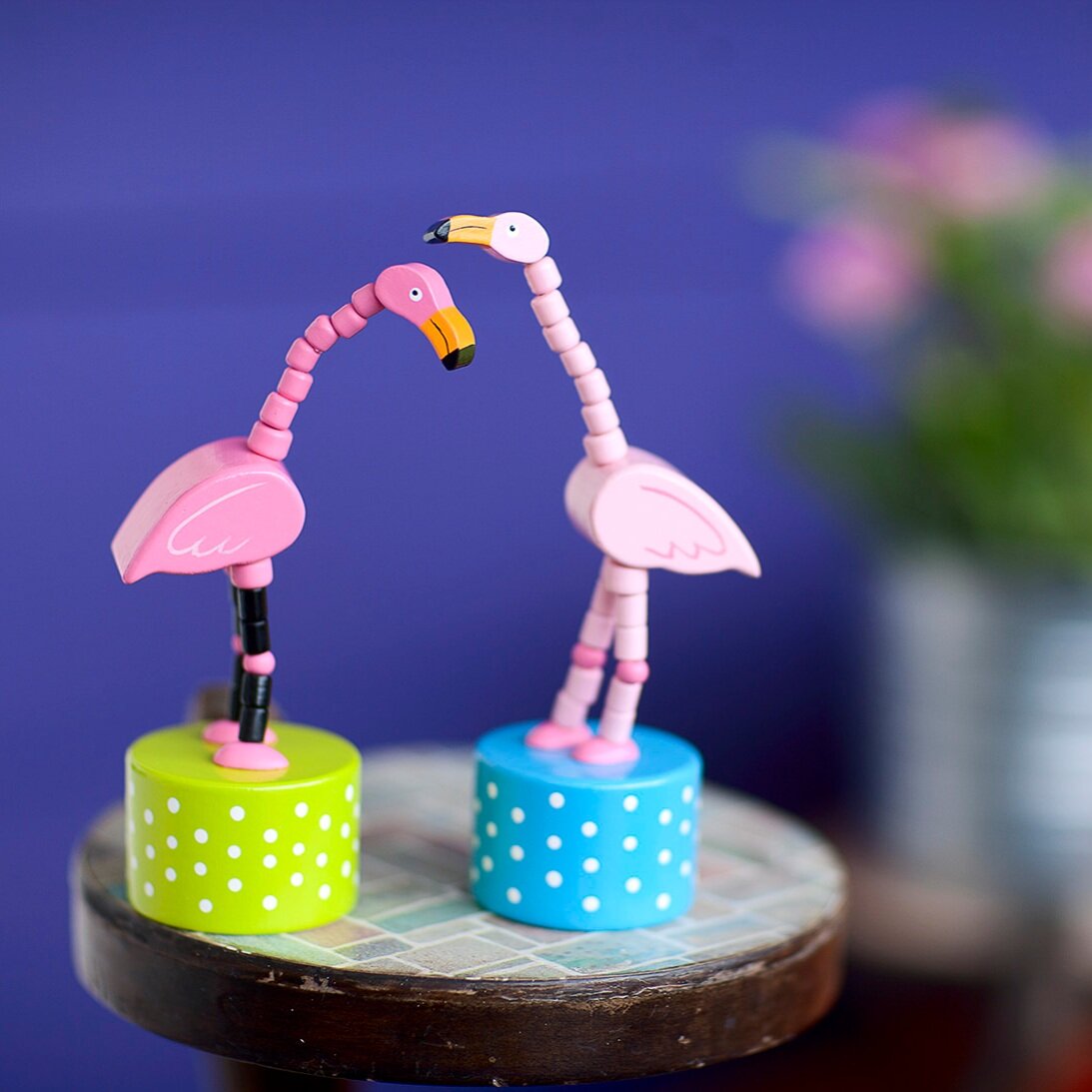 Flamingo Push Puppets - Set of 2