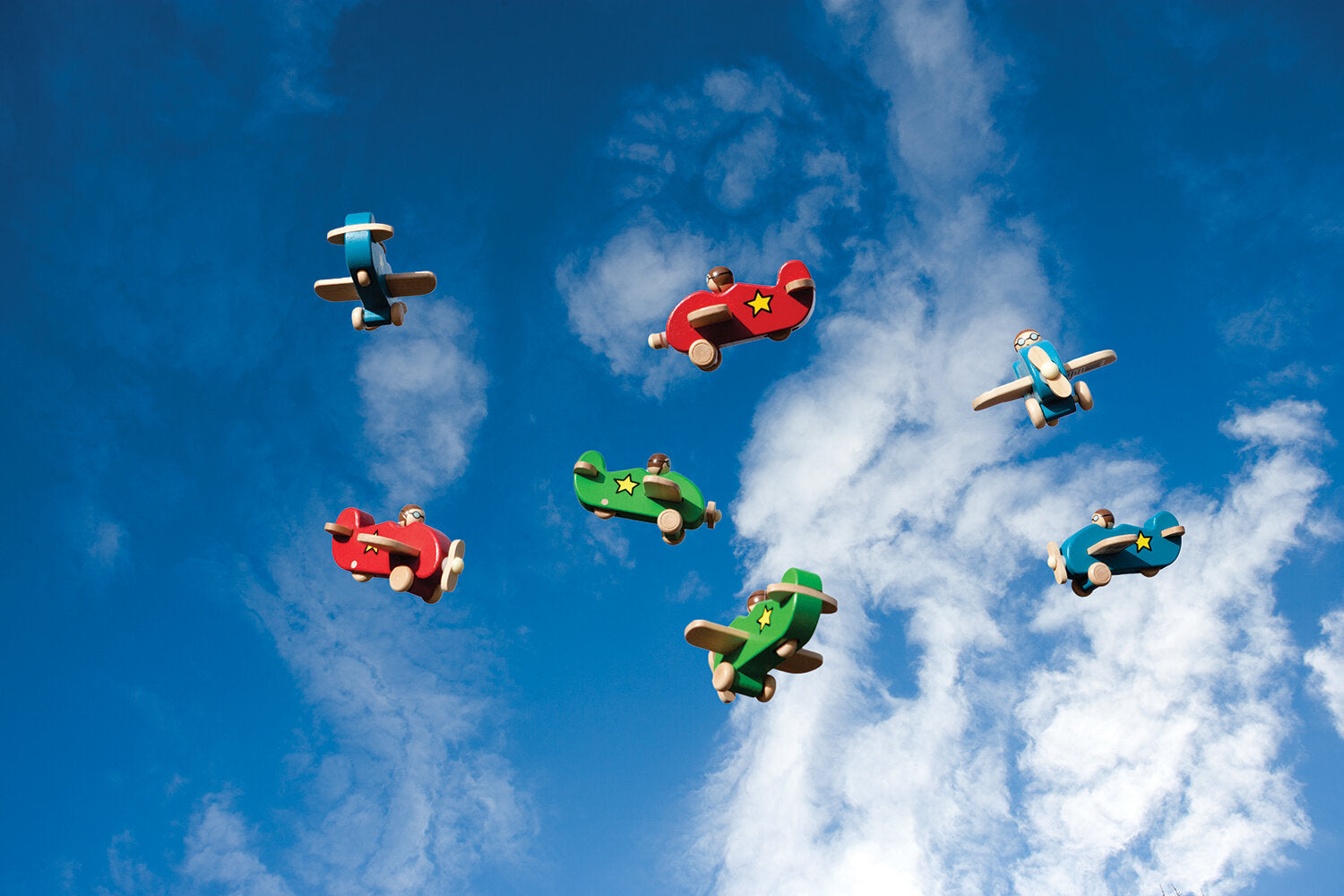 Pullback Wooden Planes - S/3